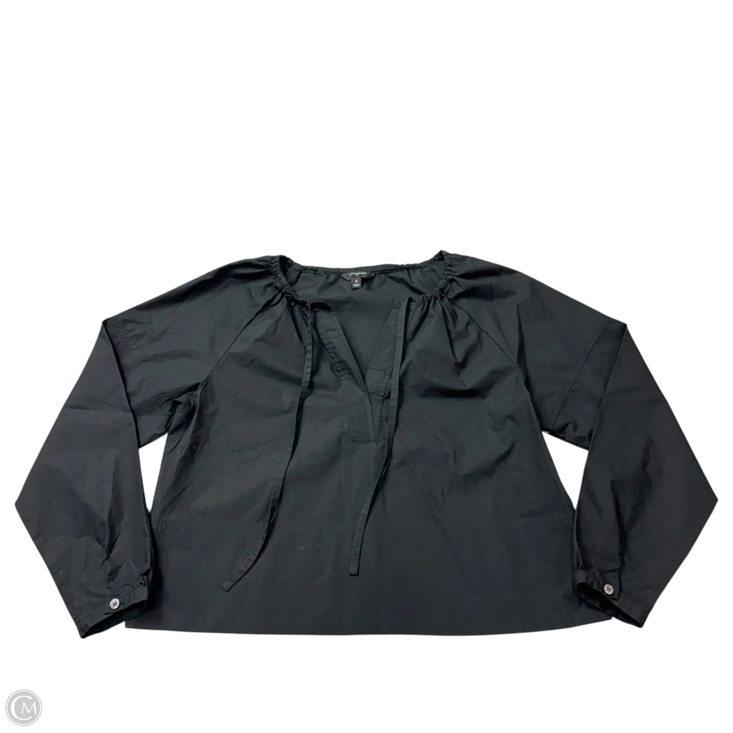 Top Long Sleeve By Banana Republic In Black, Size: S