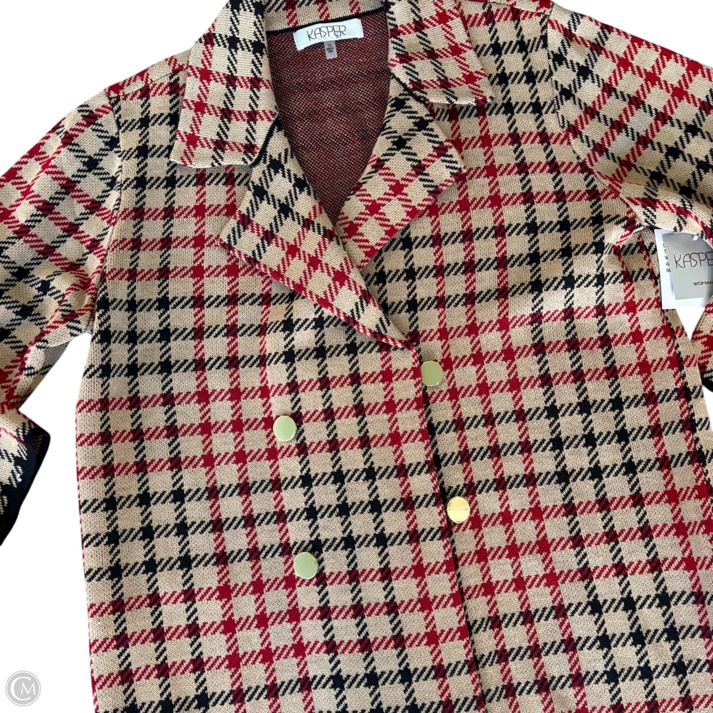 Blazer By Kasper In Brown, Size: 1x