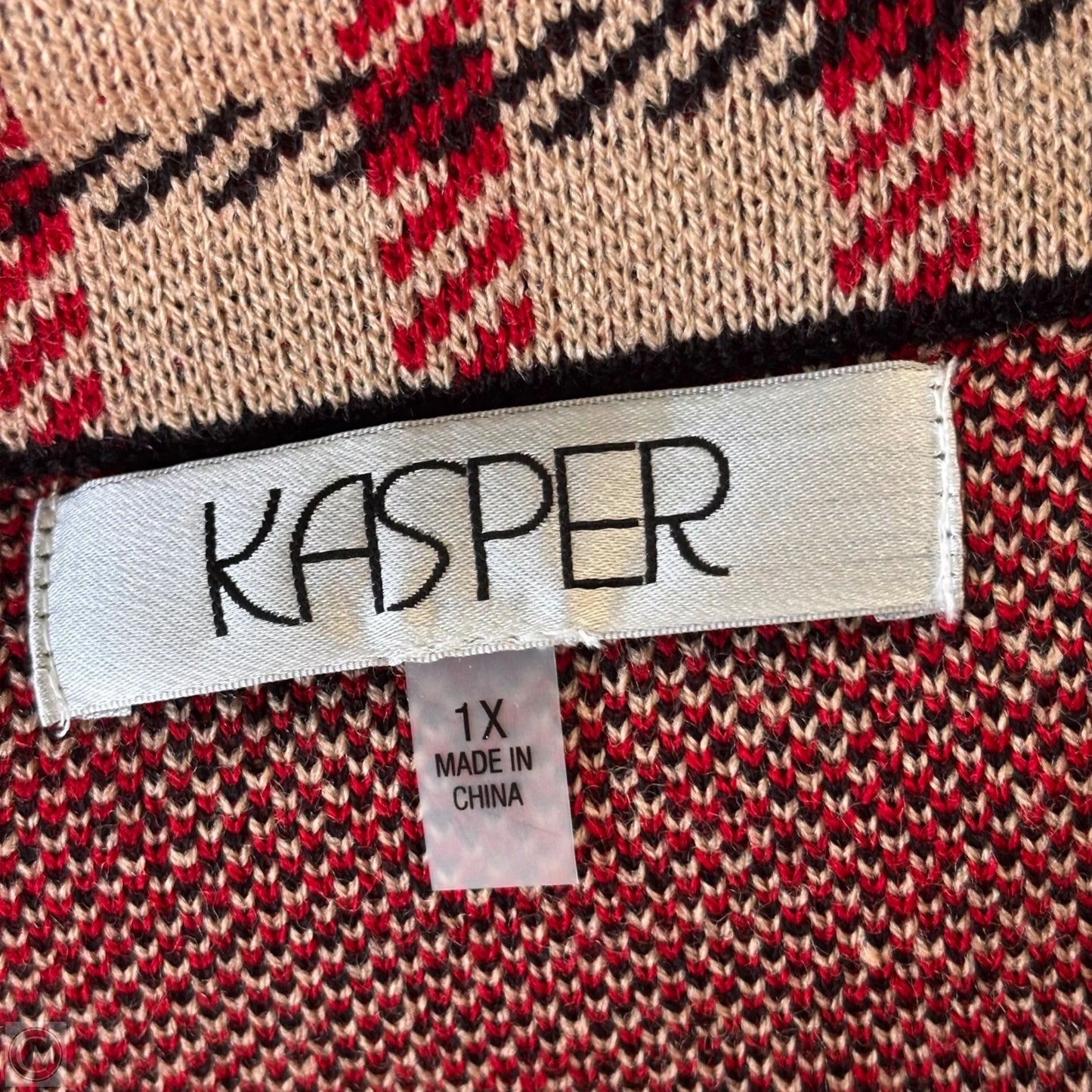 Blazer By Kasper In Brown, Size: 1x