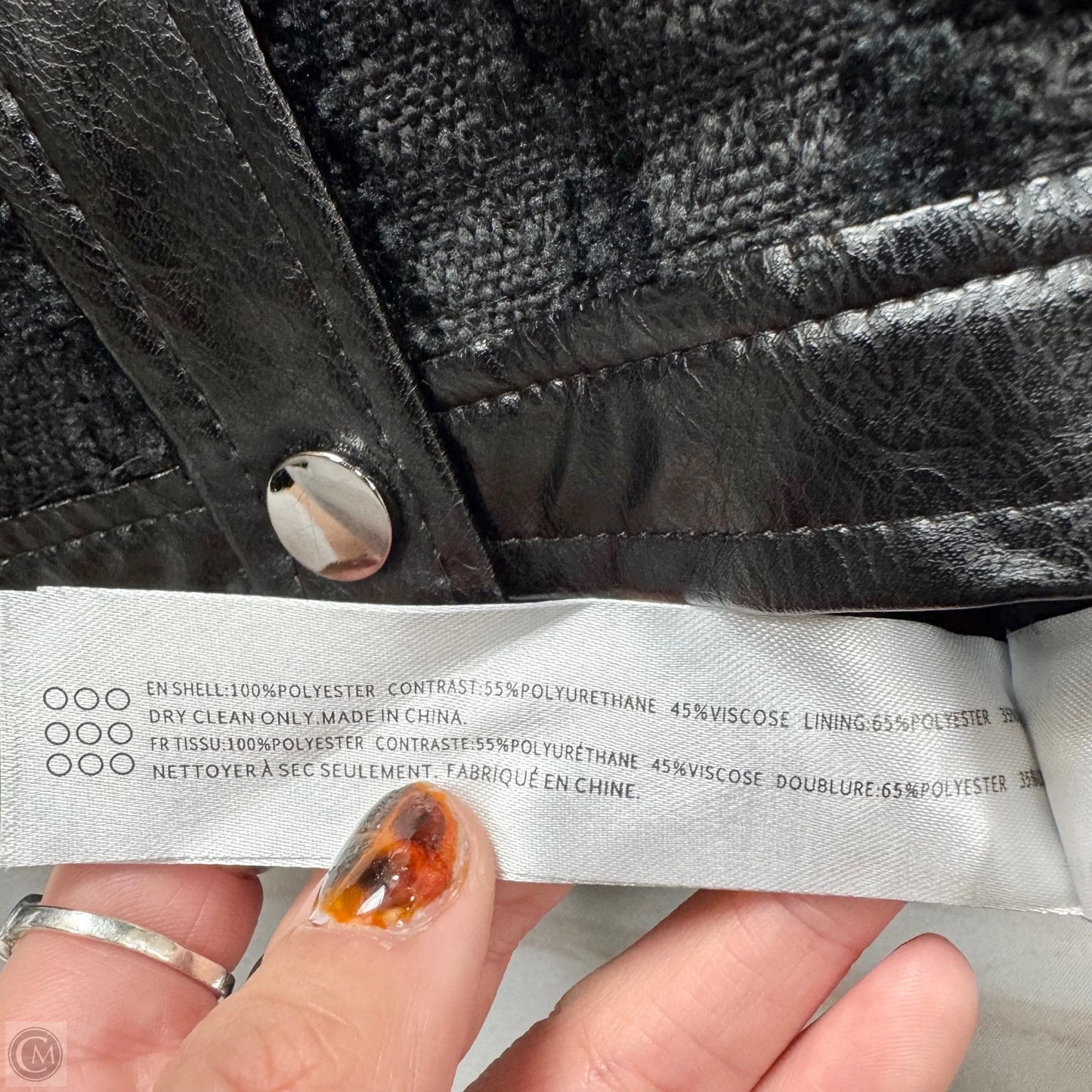 Jacket Shirt By En Saison In Black, Size: Xs