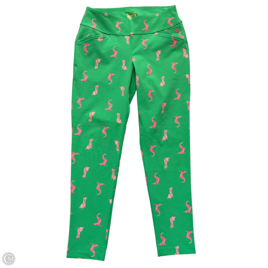 Pants Designer By Lilly Pulitzer In Green & Pink, Size: 6