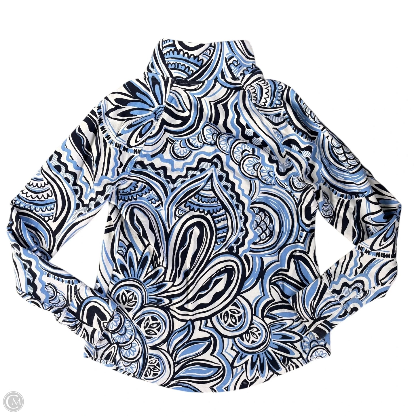 Sweatshirt Designer By Lilly Pulitzer In Blue & White, Size: Xs