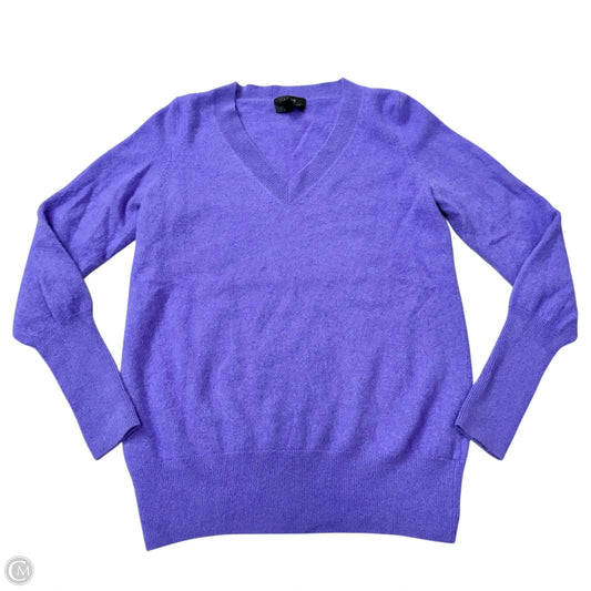 Sweater Cashmere By J. Crew In Purple, Size: L