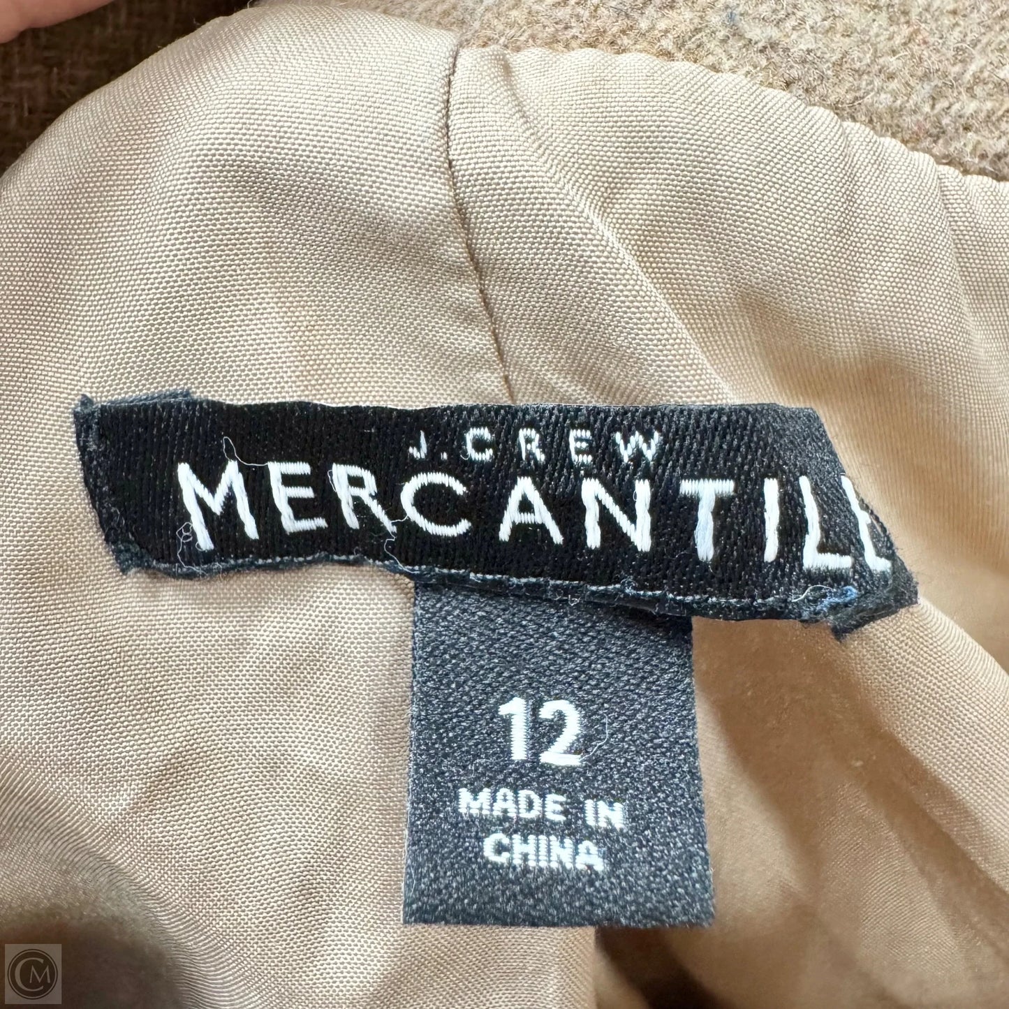 Coat Wool By J. Crew In Brown, Size: L