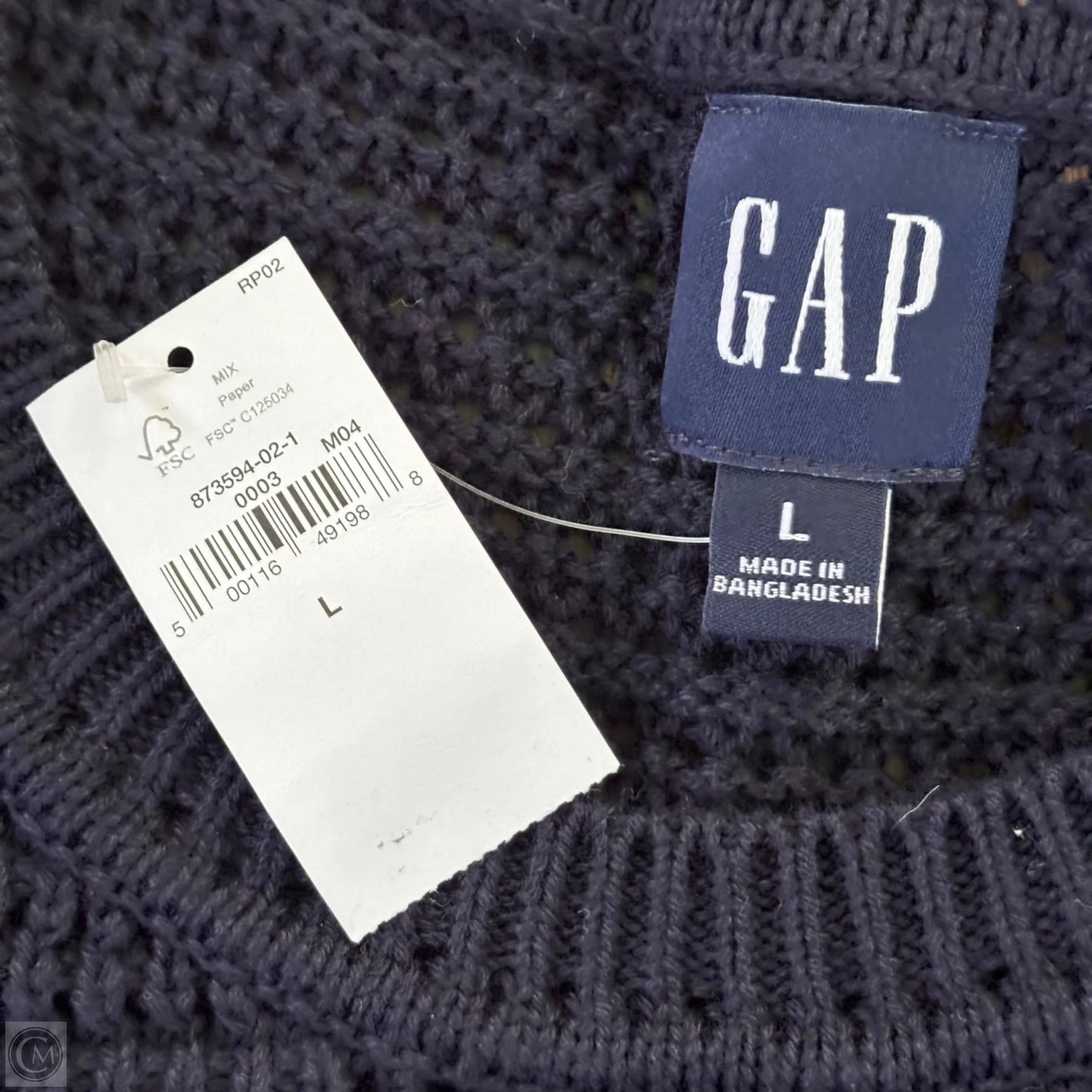 Dress Sweater By Gap In Navy, Size: L