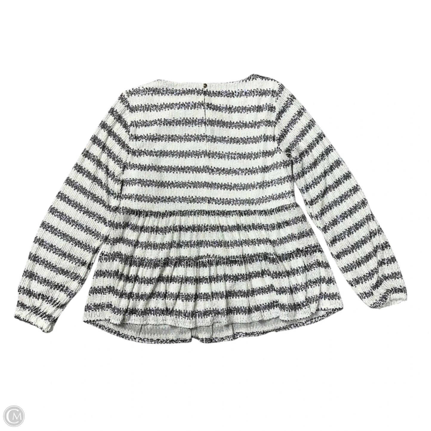 Top Long Sleeve By Sail To Sable In Striped Pattern, Size: Xs