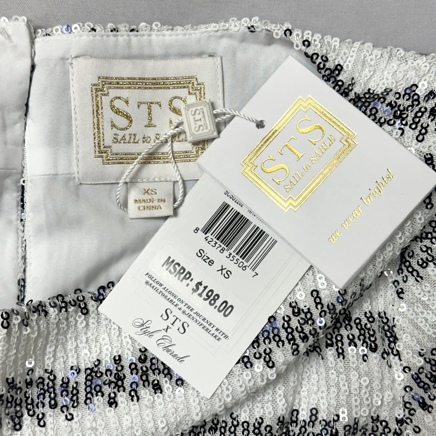 Top Long Sleeve By Sail To Sable In Striped Pattern, Size: Xs