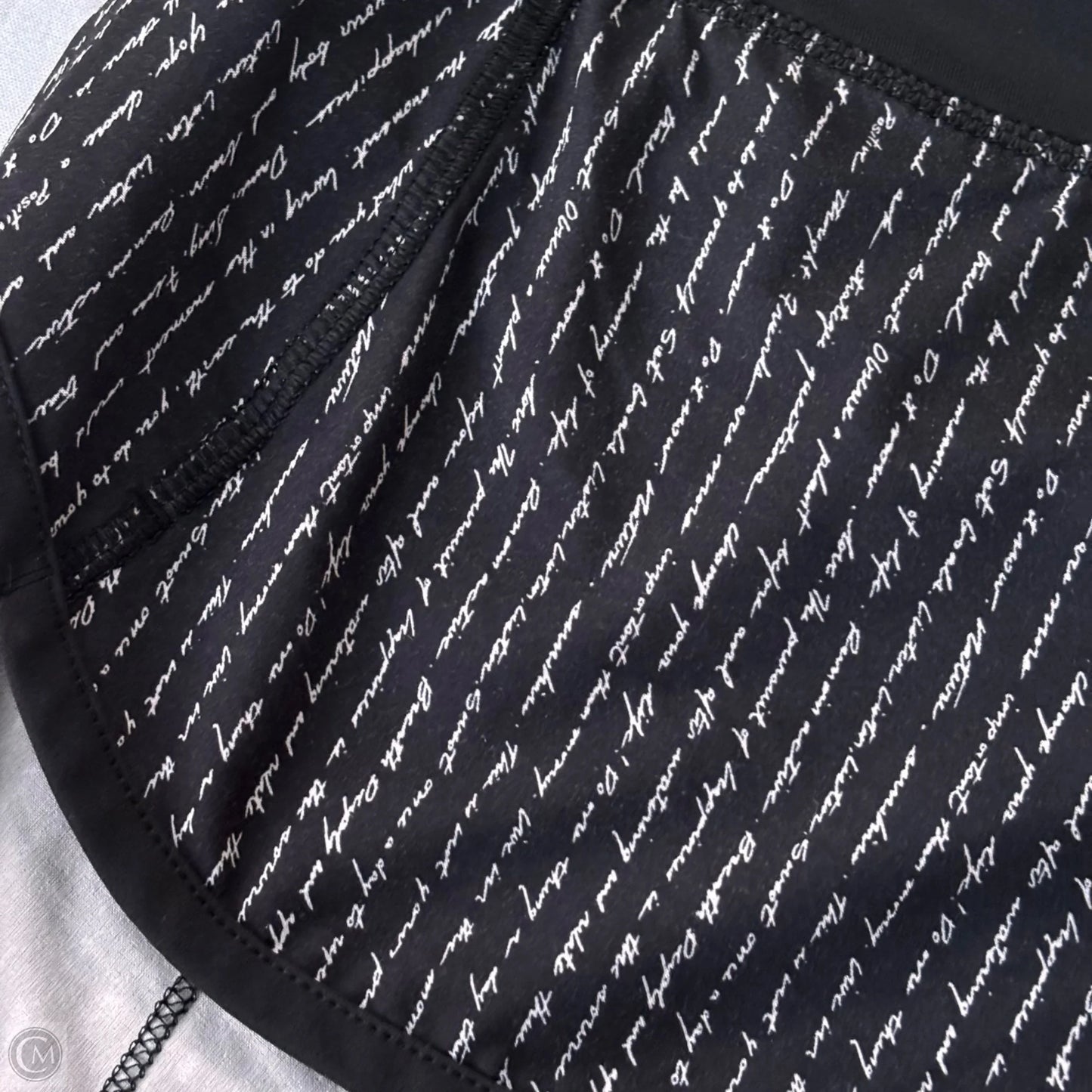 Athletic Shorts By Lululemon In Black & White, Size: S