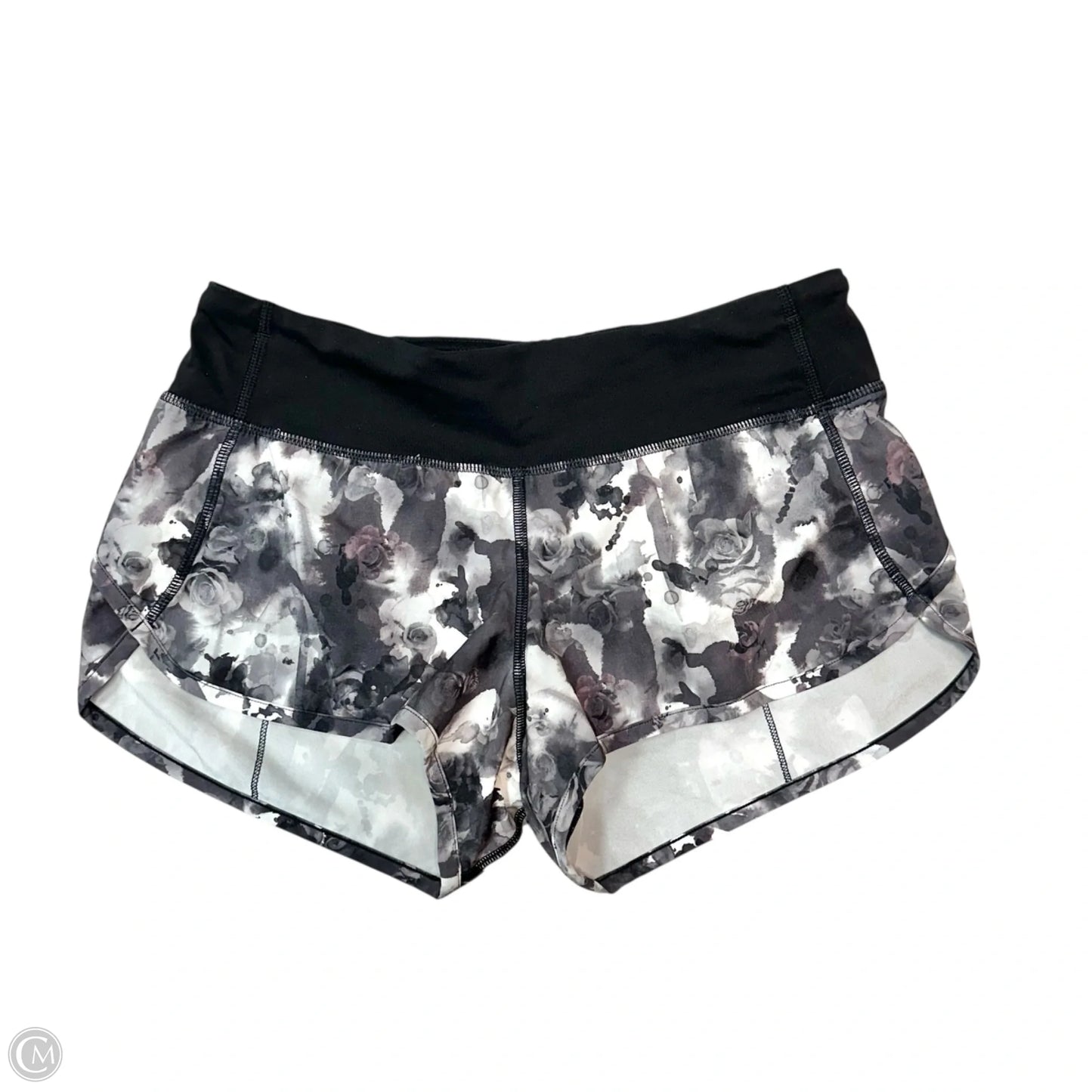 Athletic Shorts By Lululemon In Floral Print, Size: S