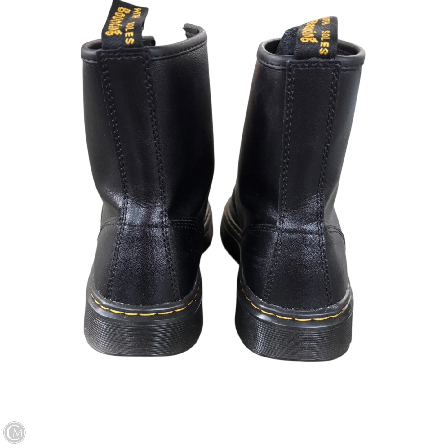 Boots Leather By Dr Martens In Black, Size: 7