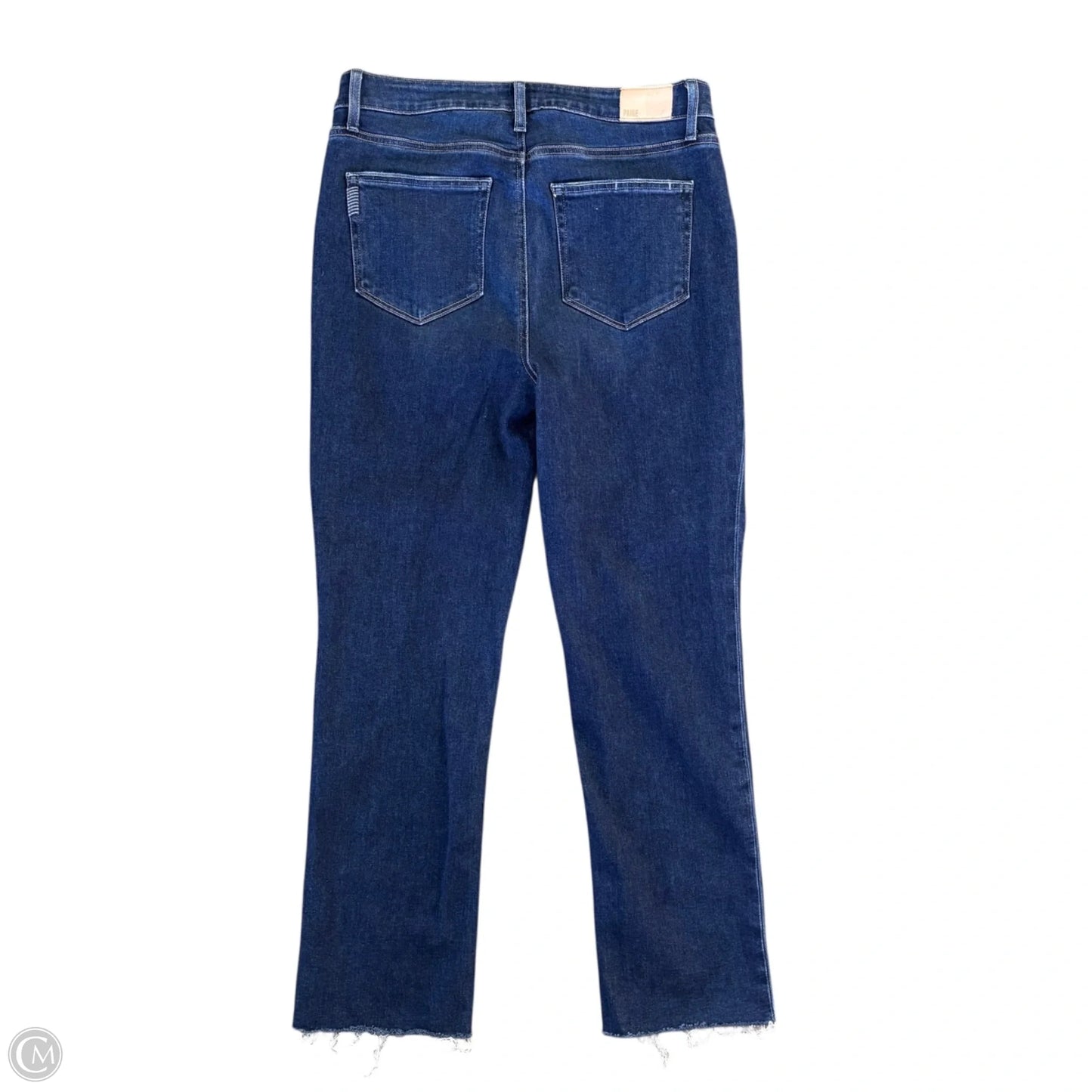 Jeans Straight By Paige In Blue Denim, Size: 12