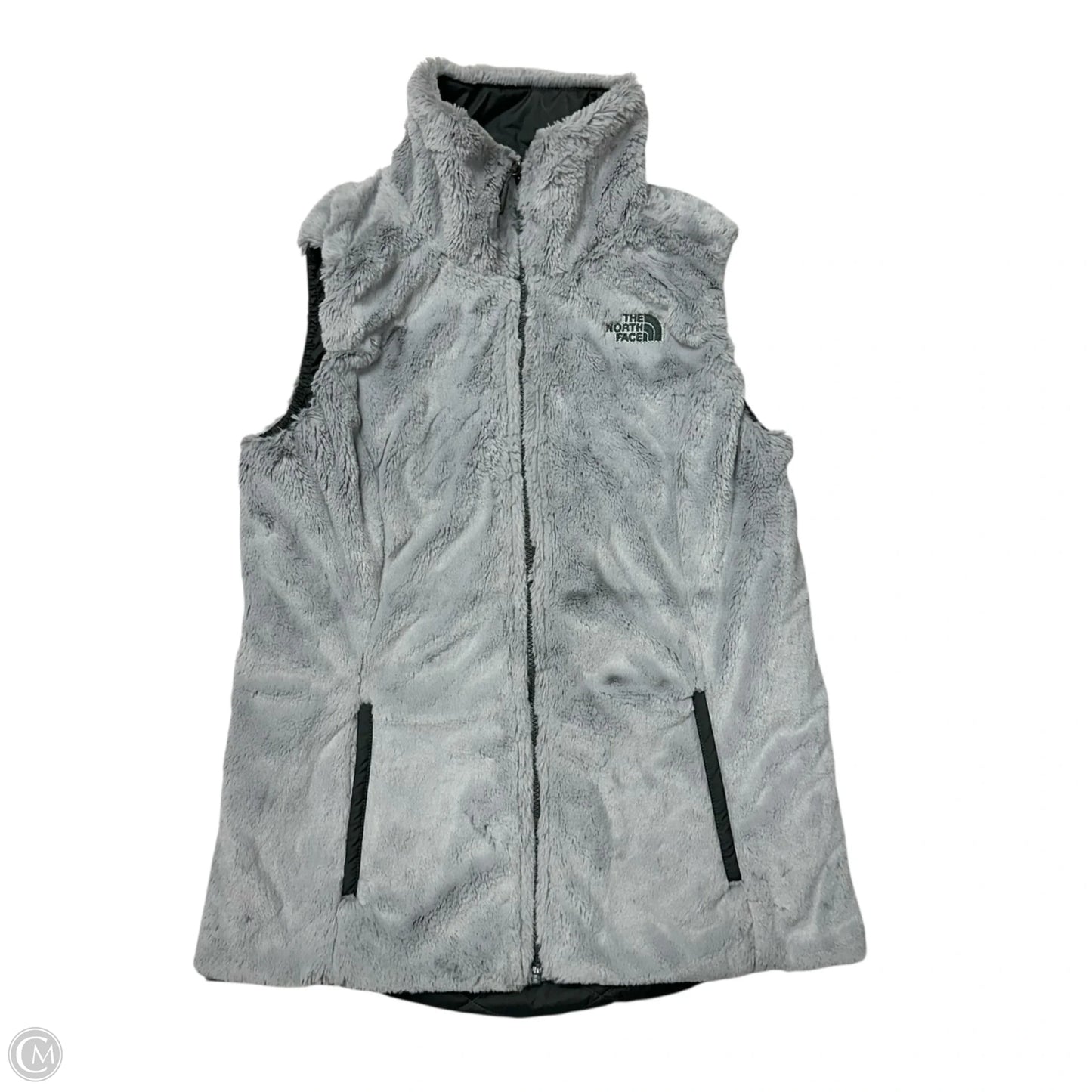 Vest Faux Fur & Sherpa By The North Face In Grey, Size: M