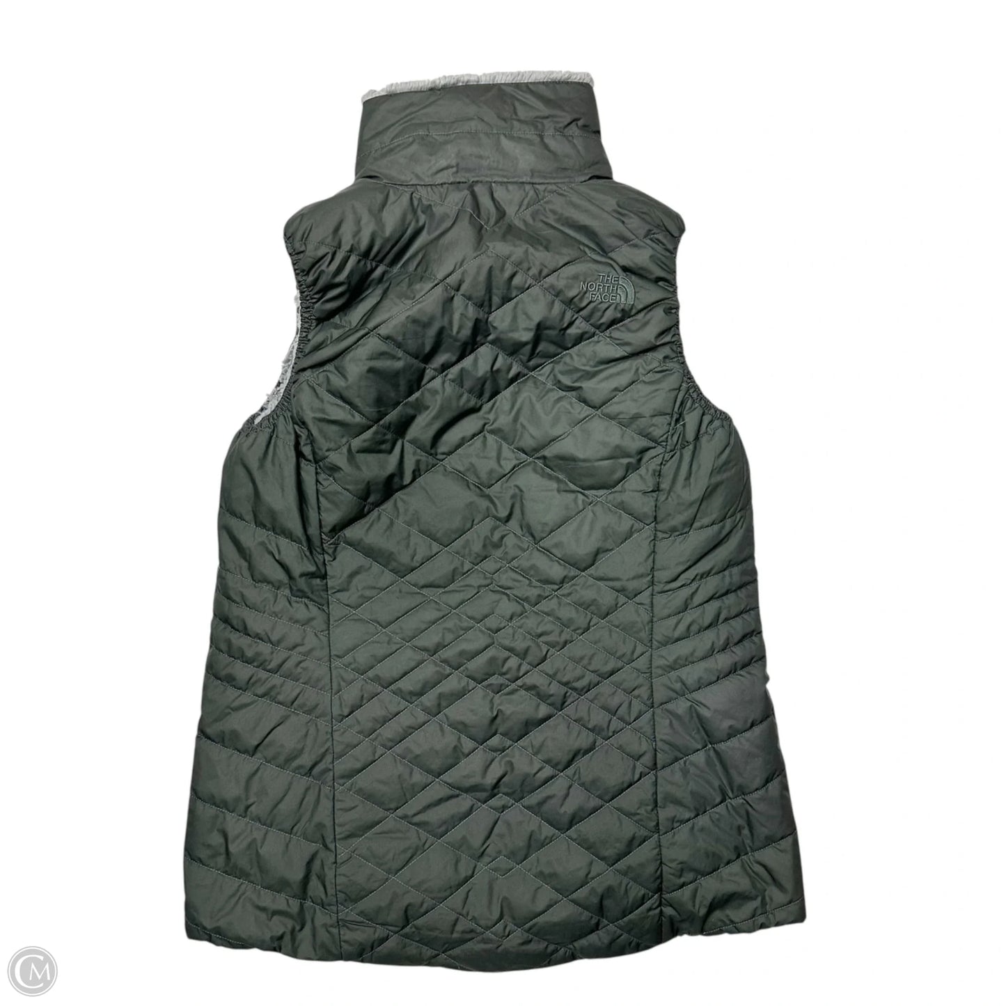 Vest Faux Fur & Sherpa By The North Face In Grey, Size: M