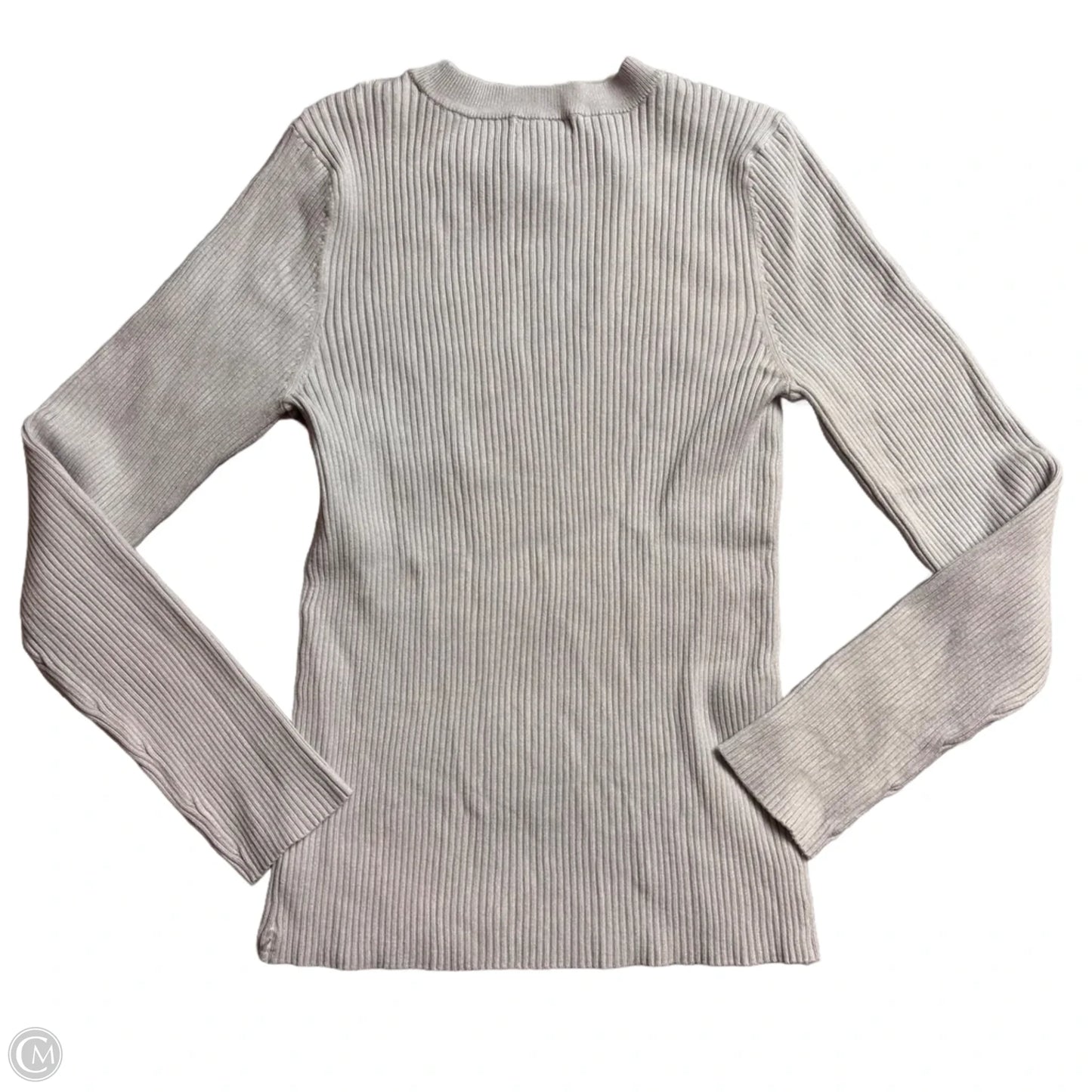 Top Long Sleeve By 525 In Grey, Size: L
