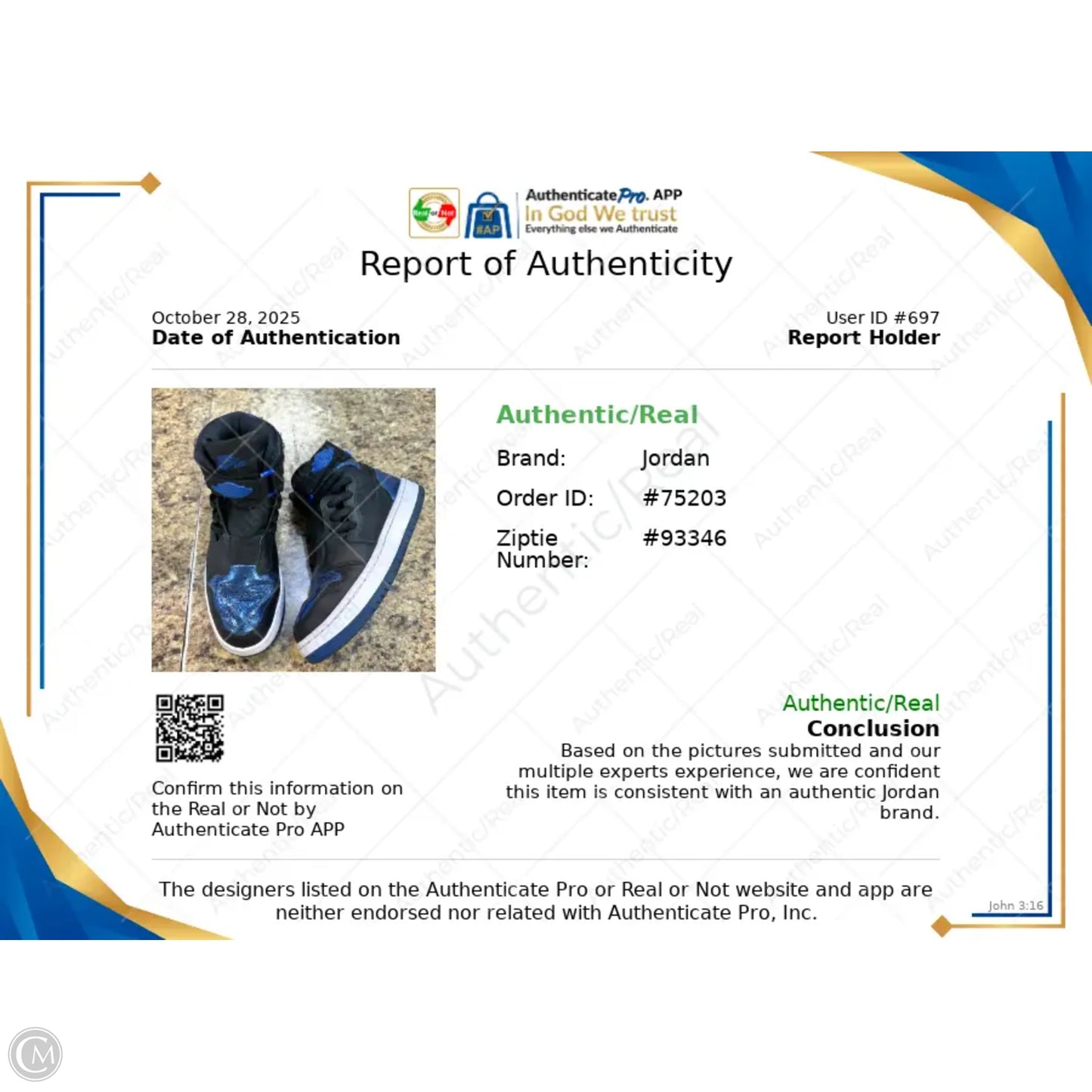 Shoes Luxury Designer By Jordan In Black & Blue, Size: 7