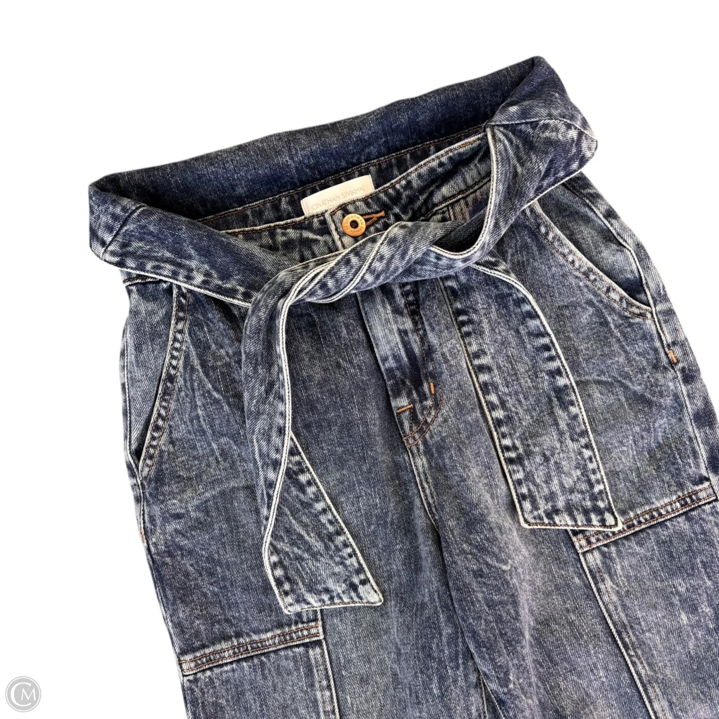 Jeans Straight By Jonathan Simkhai In Blue Denim, Size: 0