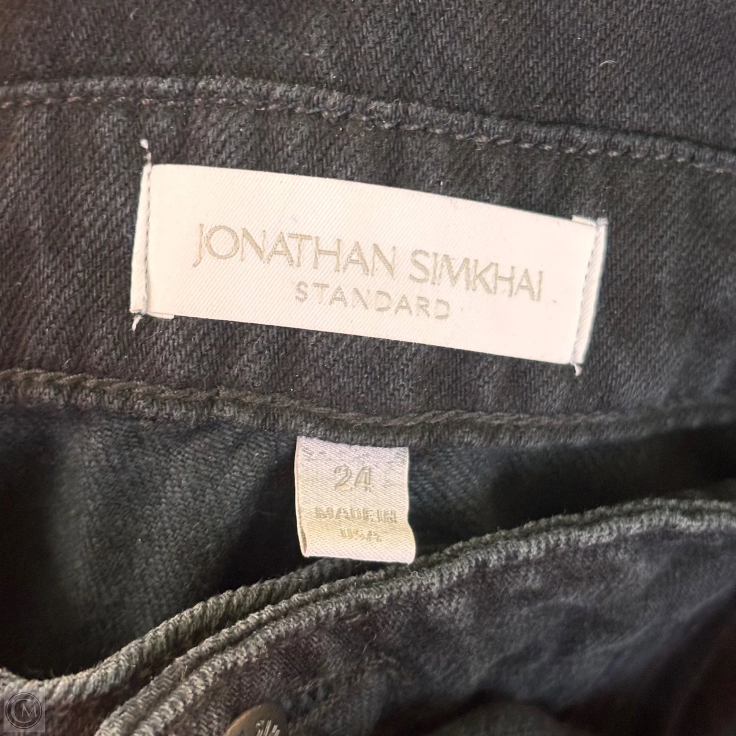 Jeans Straight By Johnathon Simkhai In Black Denim, Size: 0