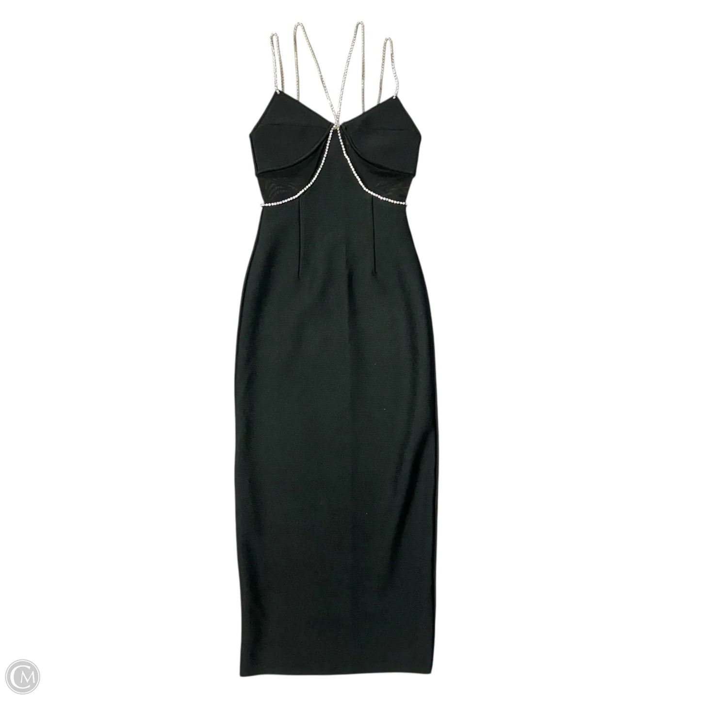 Dress Party Midi By Bella Barnett  In Black, Size: M