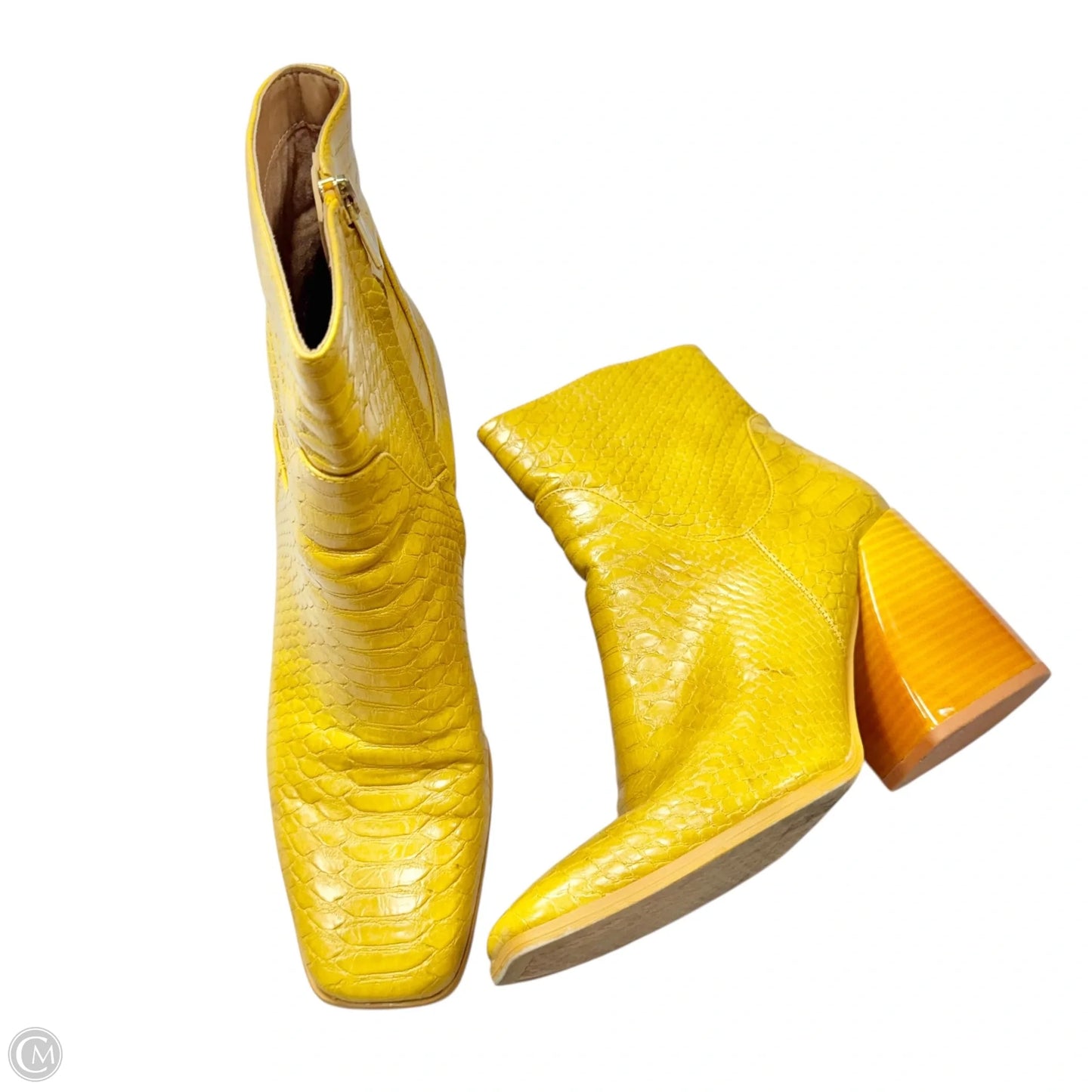 Boots Ankle Heels By Circus By Sam Edelman In Yellow, Size: 9.5