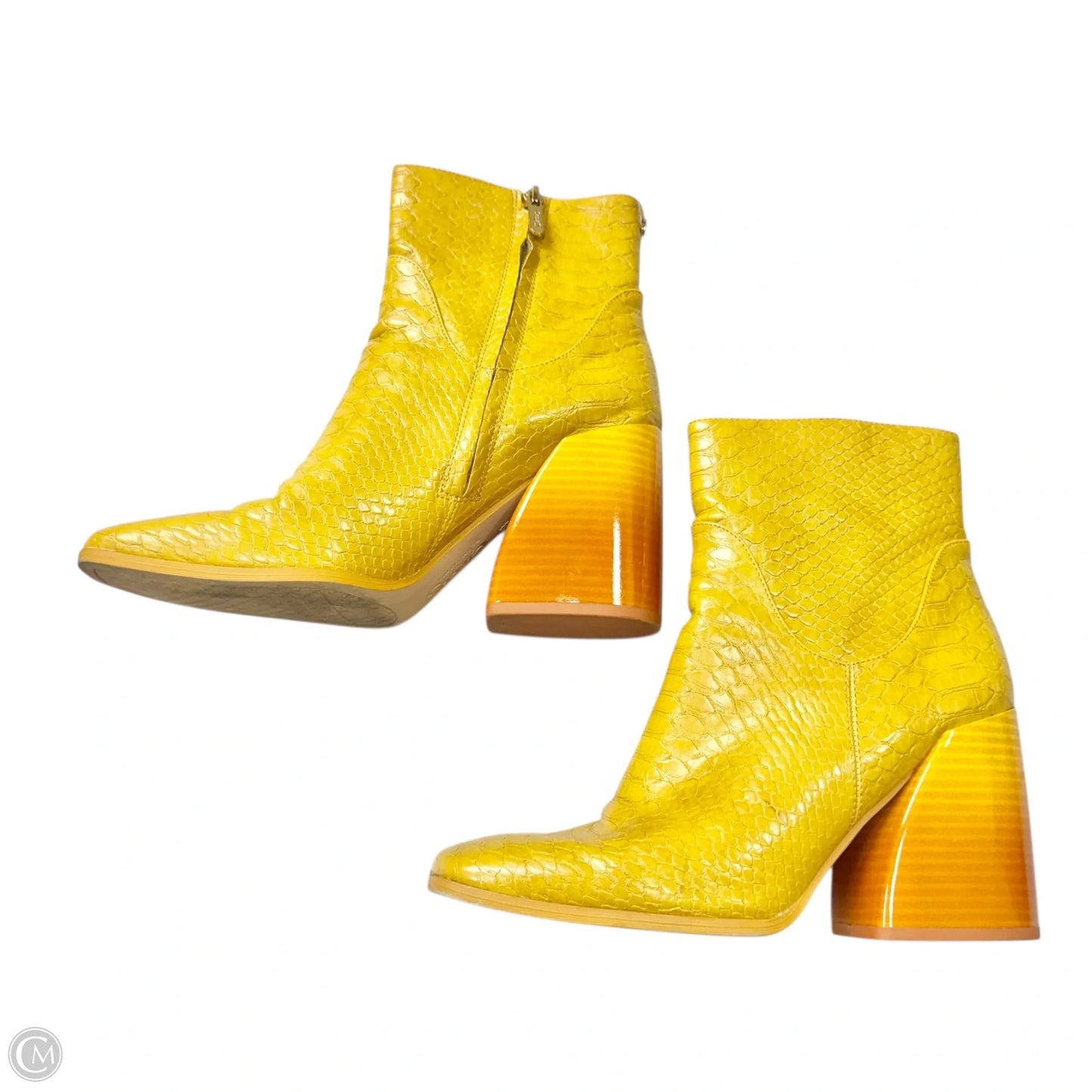Boots Ankle Heels By Circus By Sam Edelman In Yellow, Size: 9.5