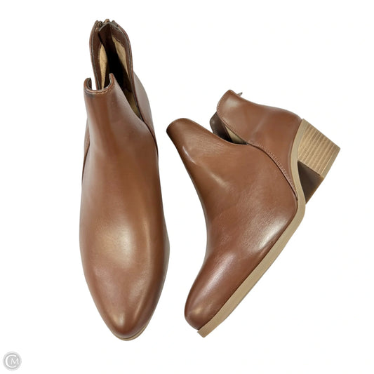 Boots Ankle Flats By Cushionaire In Brown, Size: 10