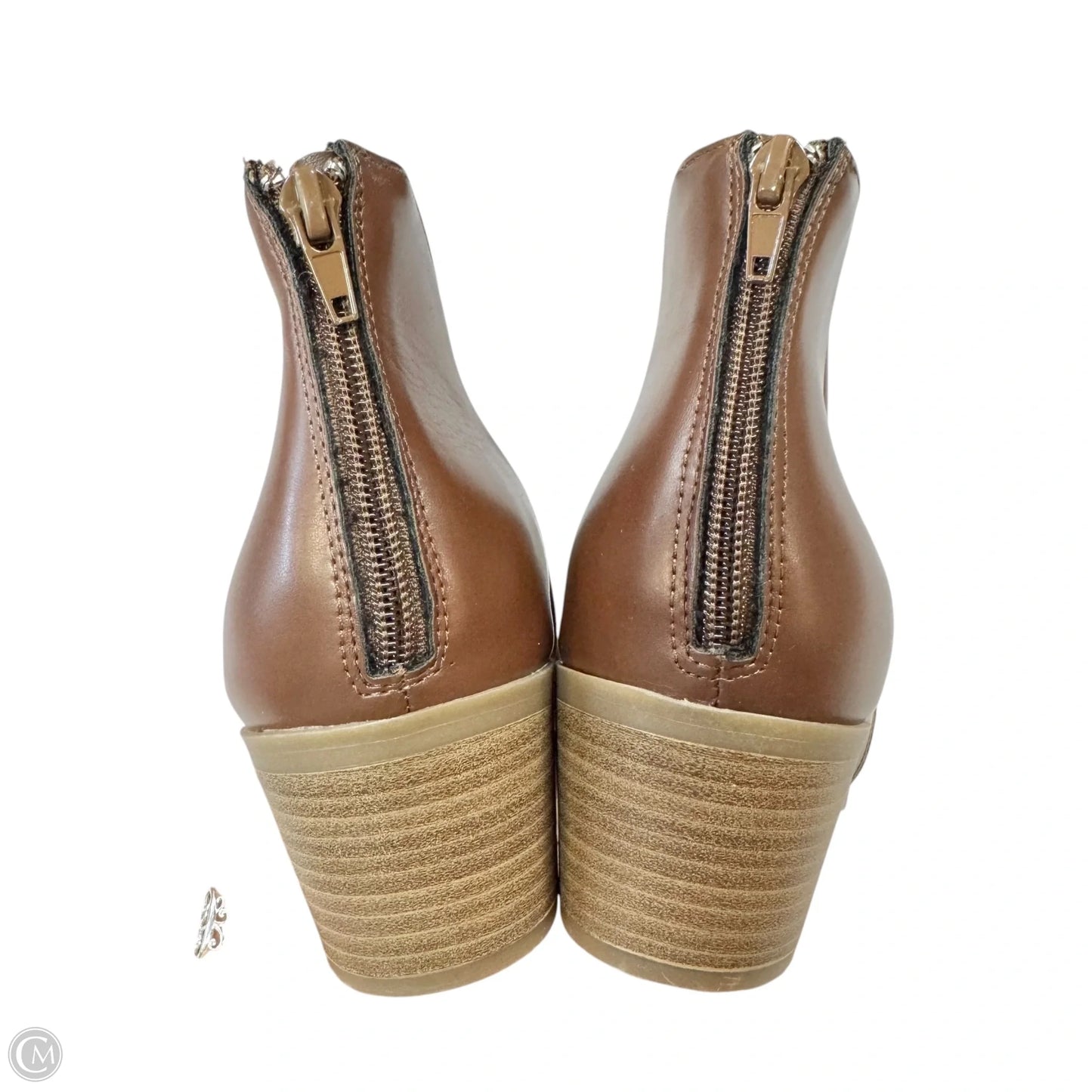 Boots Ankle Flats By Cushionaire In Brown, Size: 10