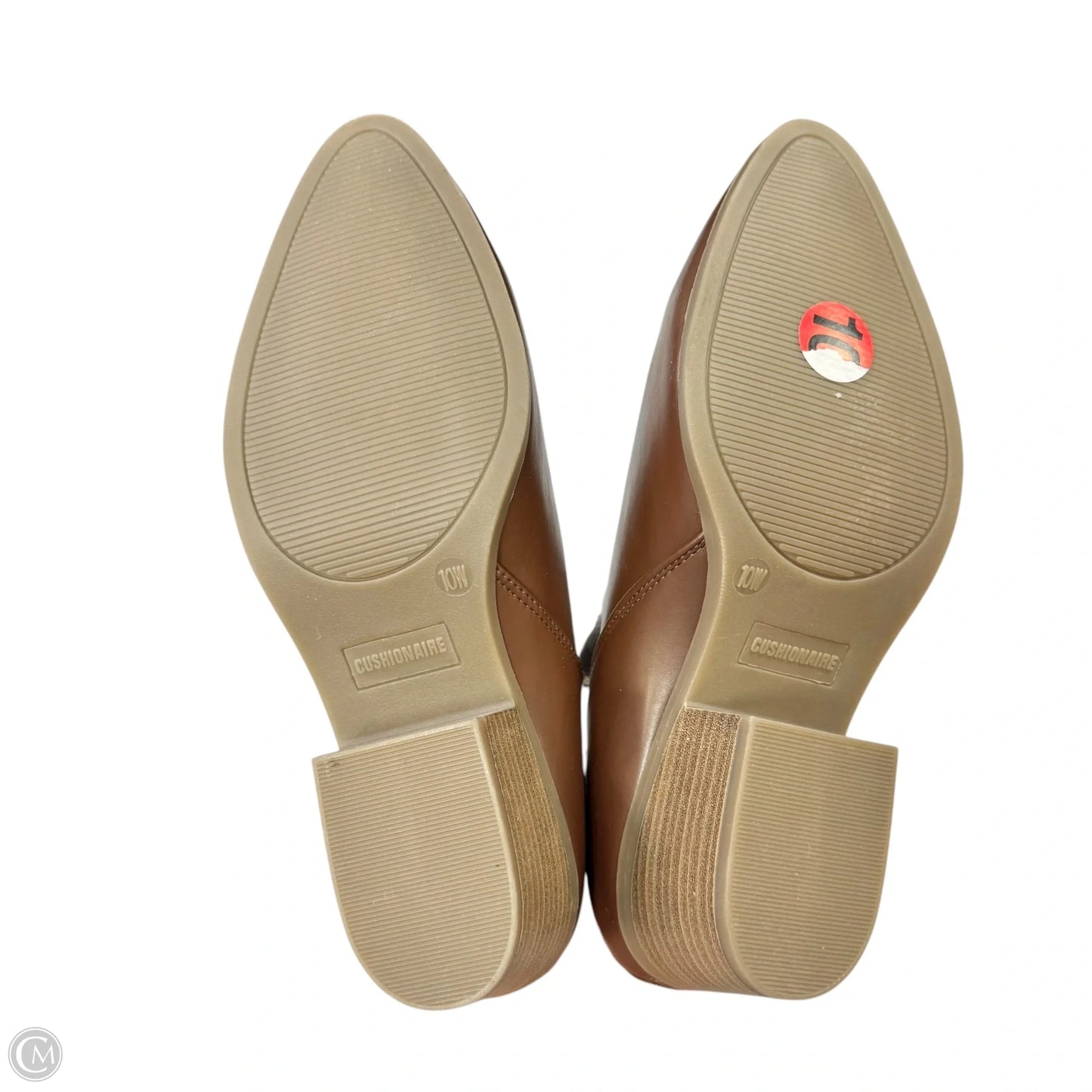 Boots Ankle Flats By Cushionaire In Brown, Size: 10