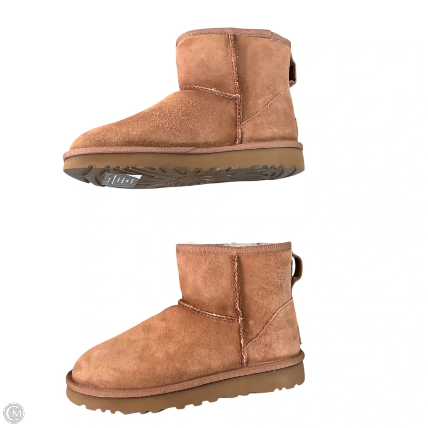 Boots Designer By Ugg In Brown, Size: 5