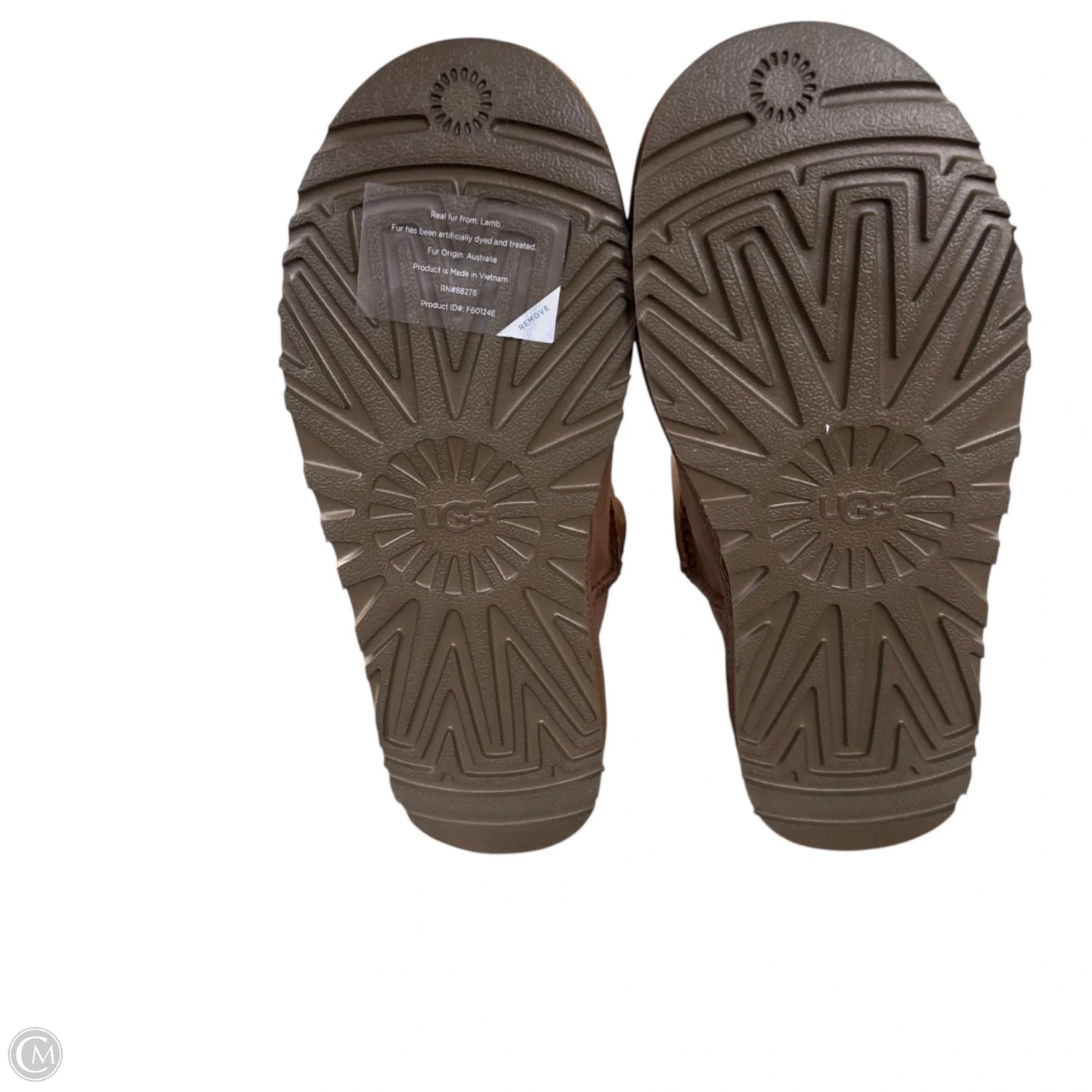 Boots Designer By Ugg In Brown, Size: 5