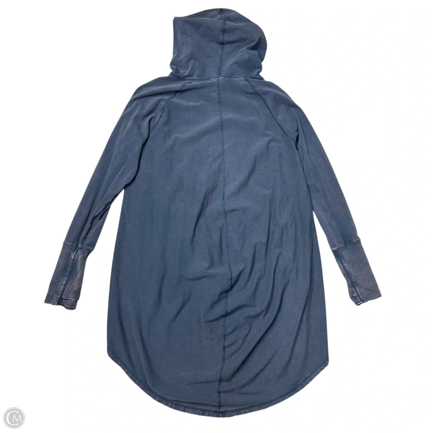 Sweatshirt Hoodie By Free People In Blue, Size: M