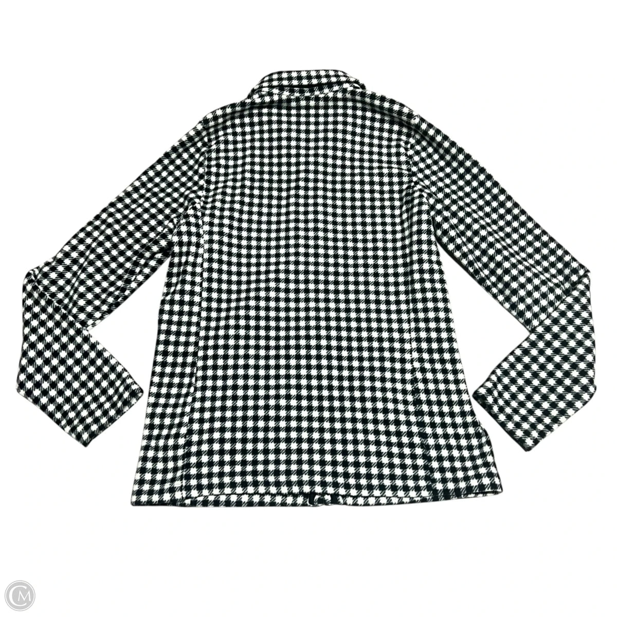 Jacket Fleece By Uniqlo In Checkered Pattern, Size: L