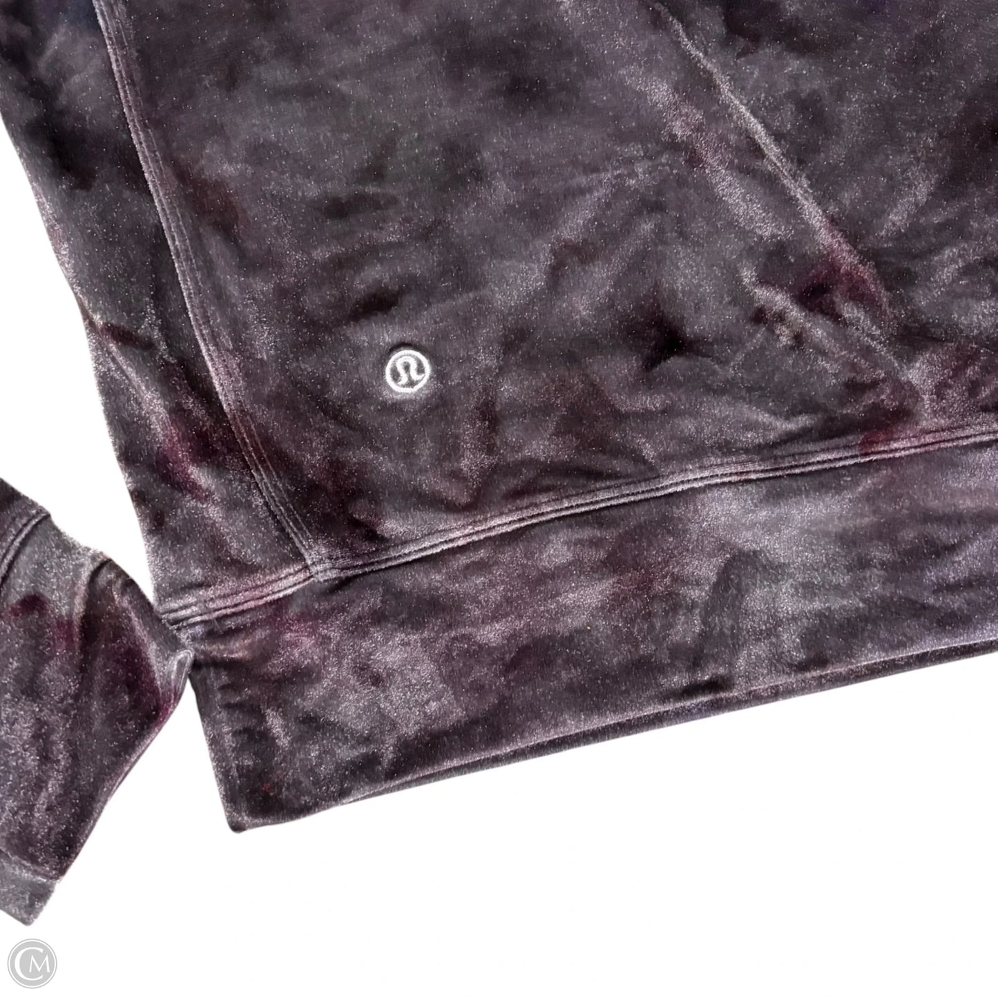 Athletic Top Long Sleeve Crewneck By Lululemon In Tie Dye Print, Size: S