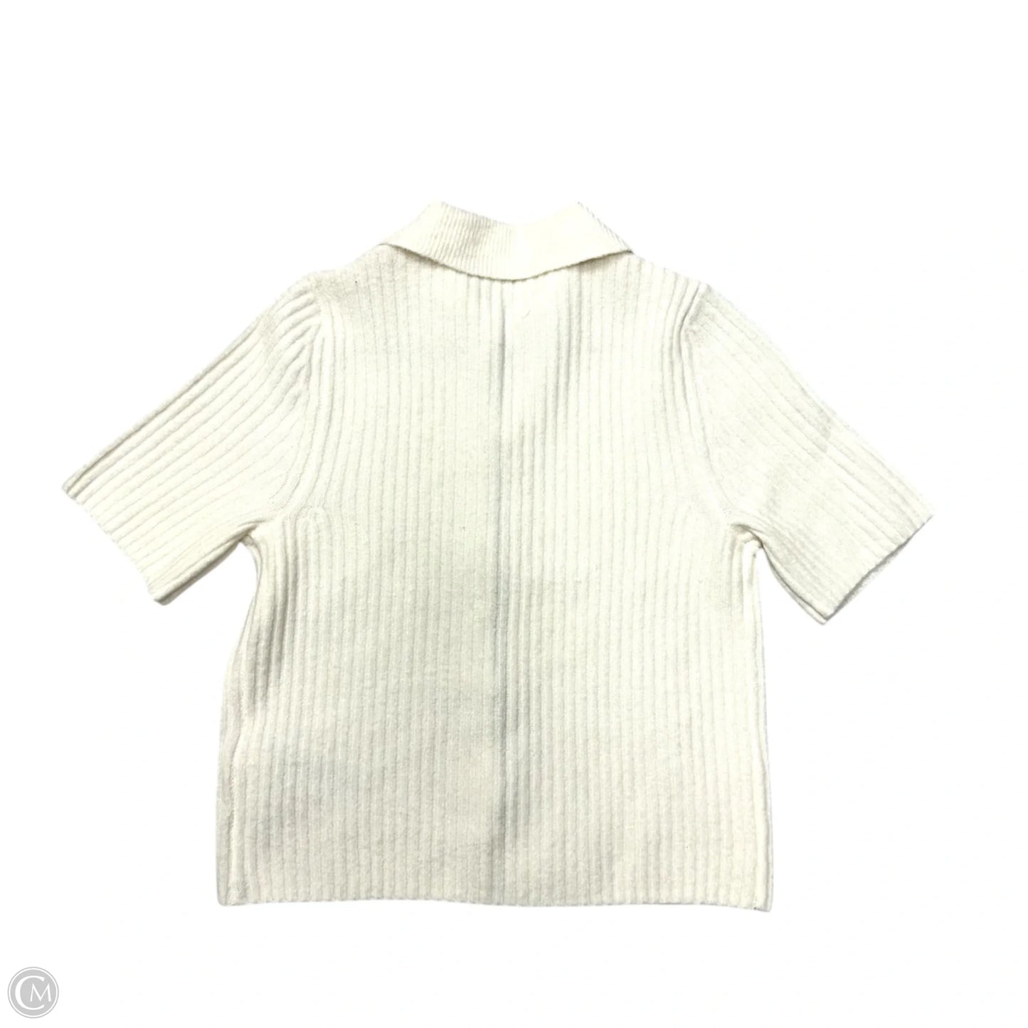 Sweater Short Sleeve By Abercrombie And Fitch In Cream, Size: Xs