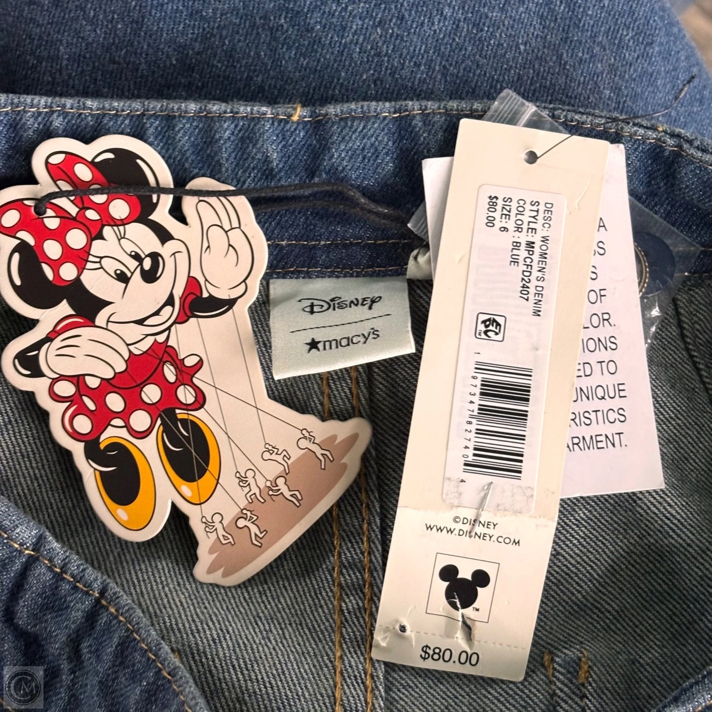 Jeans Wide Leg By Disney In Blue Denim, Size: 6