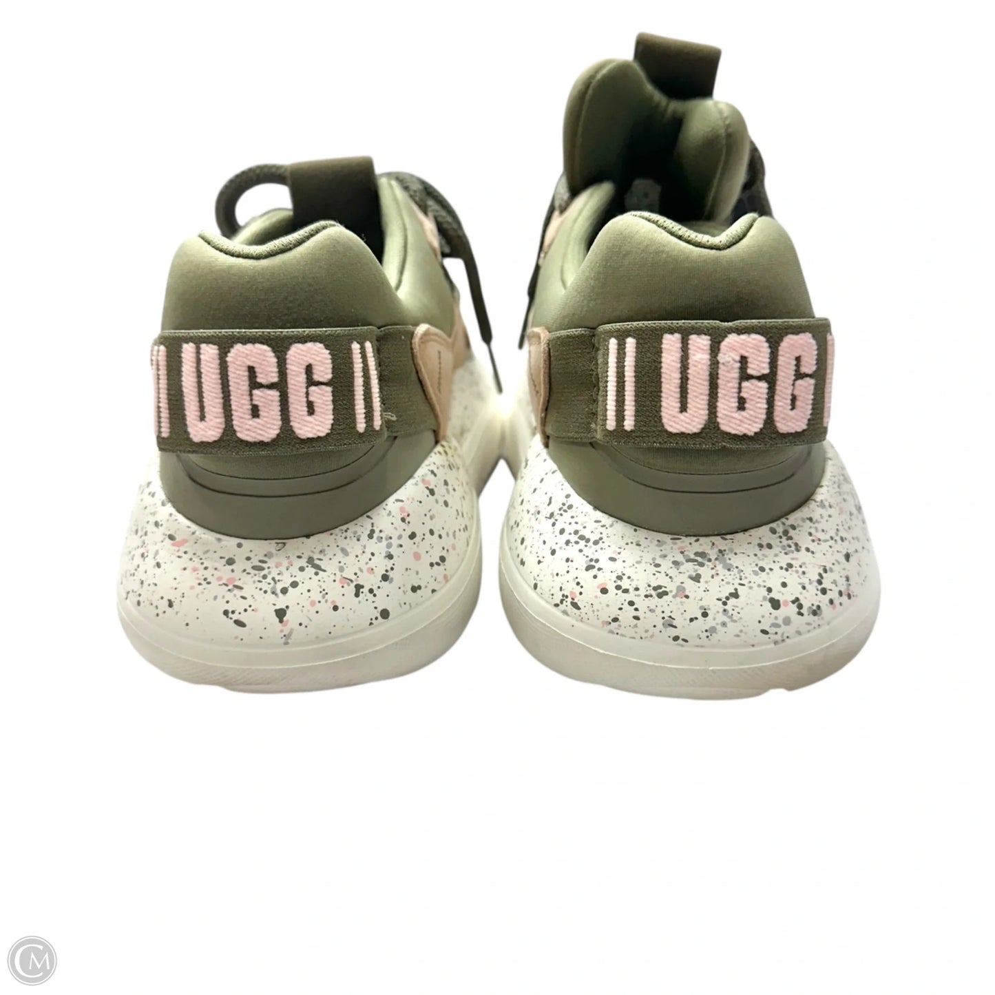Shoes Designer By Ugg In Green & Pink, Size: 8.5