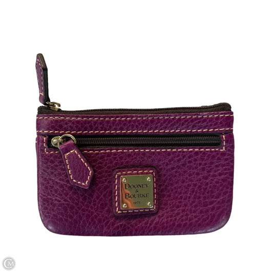 Coin Purse Designer By Dooney And Bourke, Size: Small