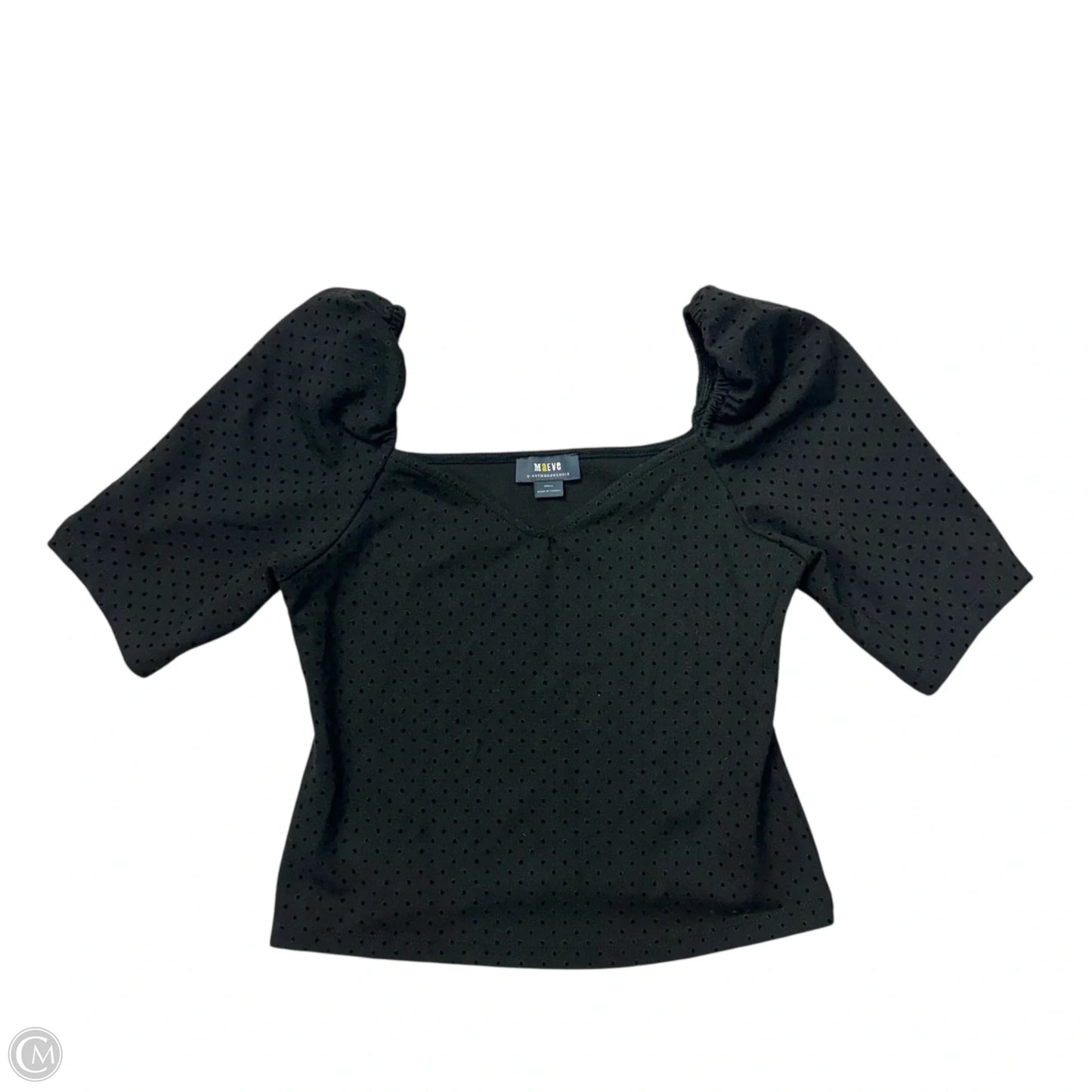 Top Short Sleeve By Maeve In Polkadot Pattern, Size: S