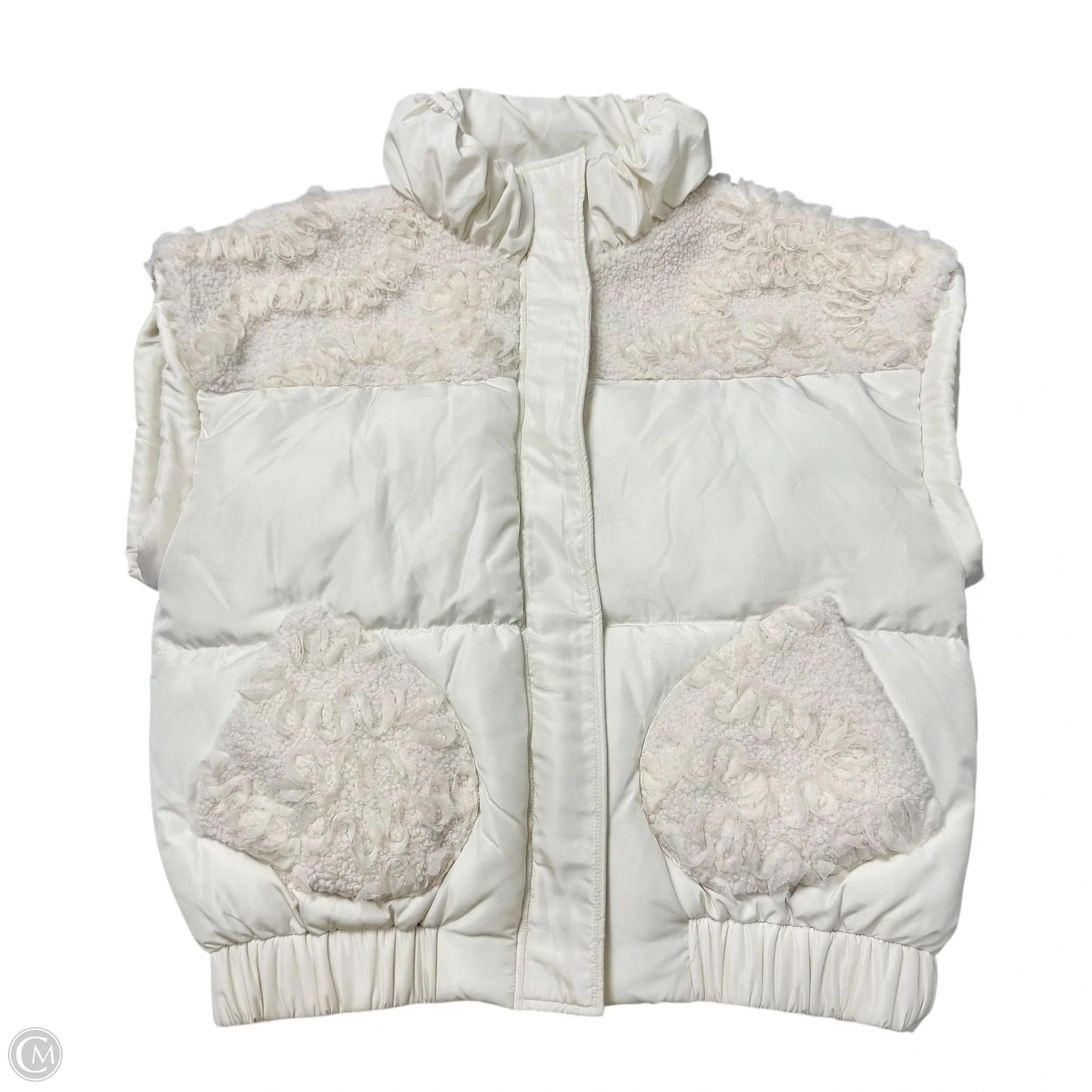 Vest Puffer & Quilted By Rachel Roy In White, Size: L