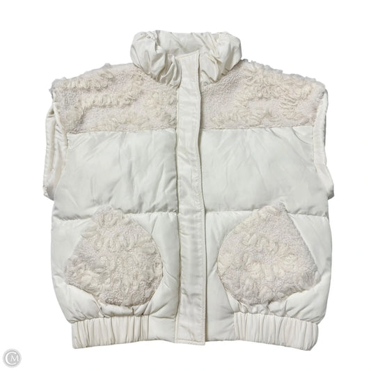 Vest Puffer & Quilted By Rachel Roy In White, Size: L