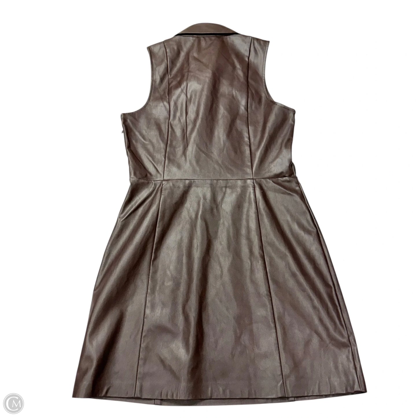 Dress Casual Midi By Michael By Michael Kors In Brown, Size: M