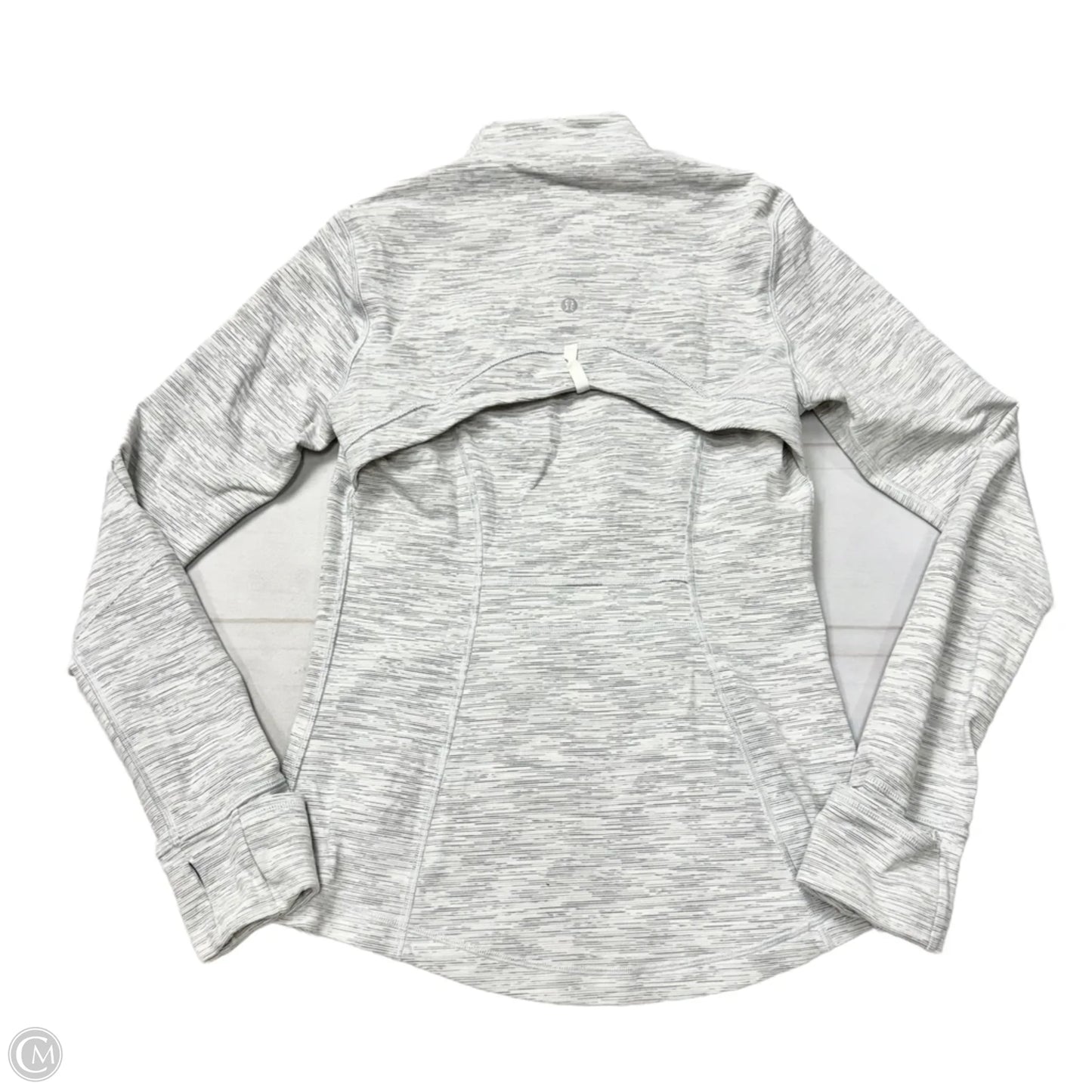 Athletic Jacket By Lululemon In Grey, Size: M