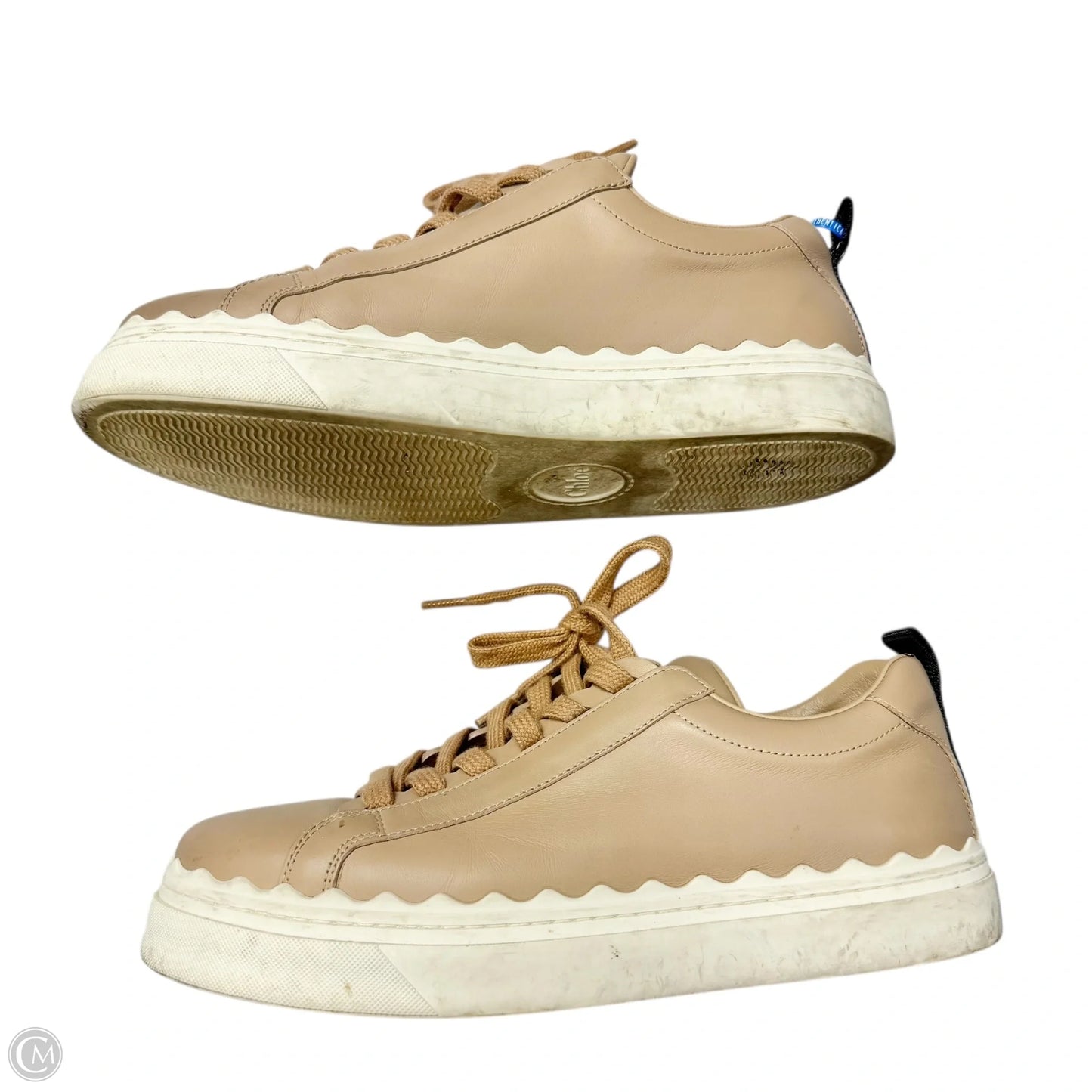 Shoes Luxury Designer By Chloe In Tan, Size: 9.5