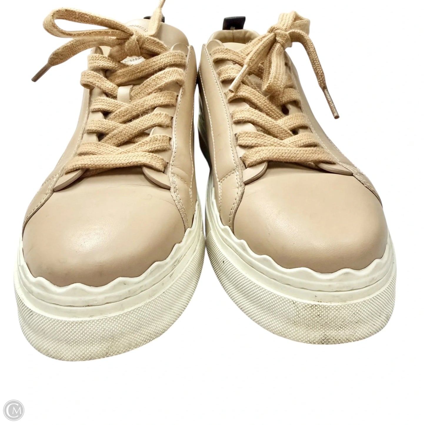 Shoes Luxury Designer By Chloe In Tan, Size: 9.5