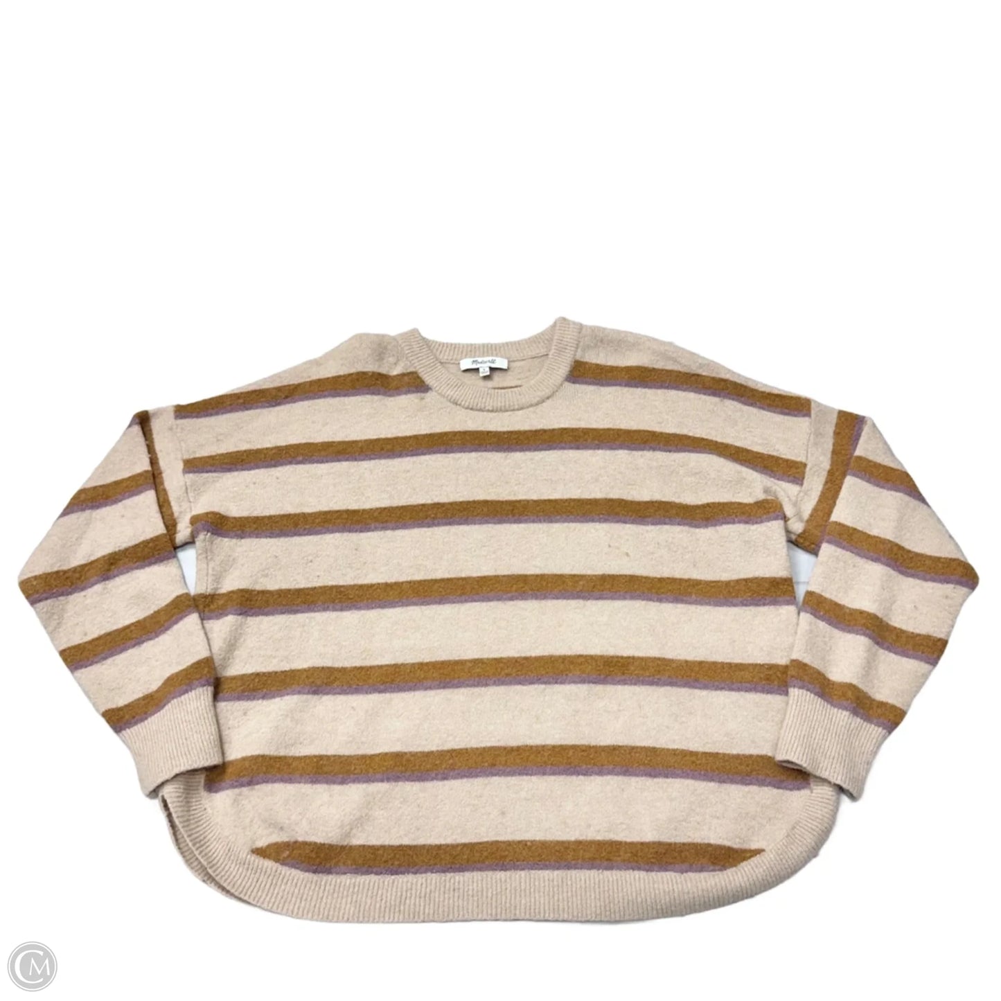 Sweater By Madewell In Striped Pattern, Size: L