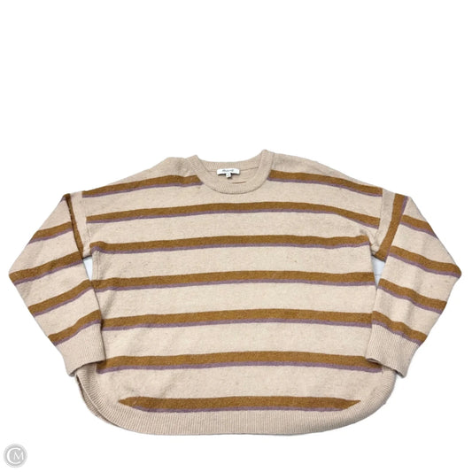 Sweater By Madewell In Striped Pattern, Size: L