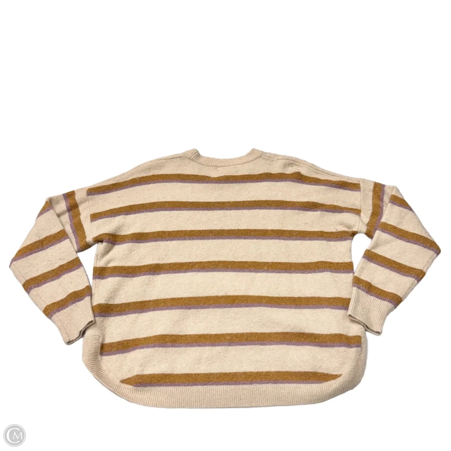 Sweater By Madewell In Striped Pattern, Size: L