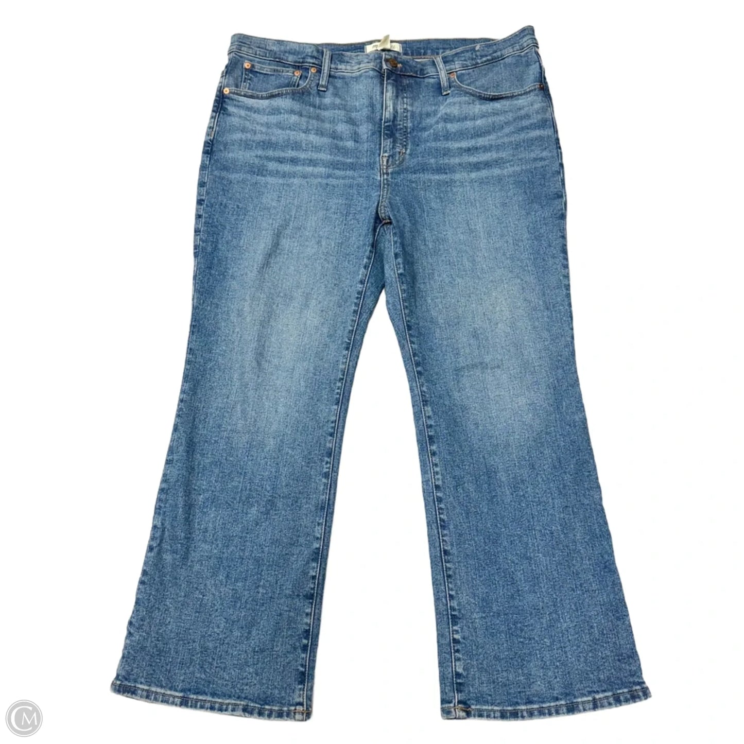 Jeans Boot Cut By Madewell In Blue Denim, Size: 16