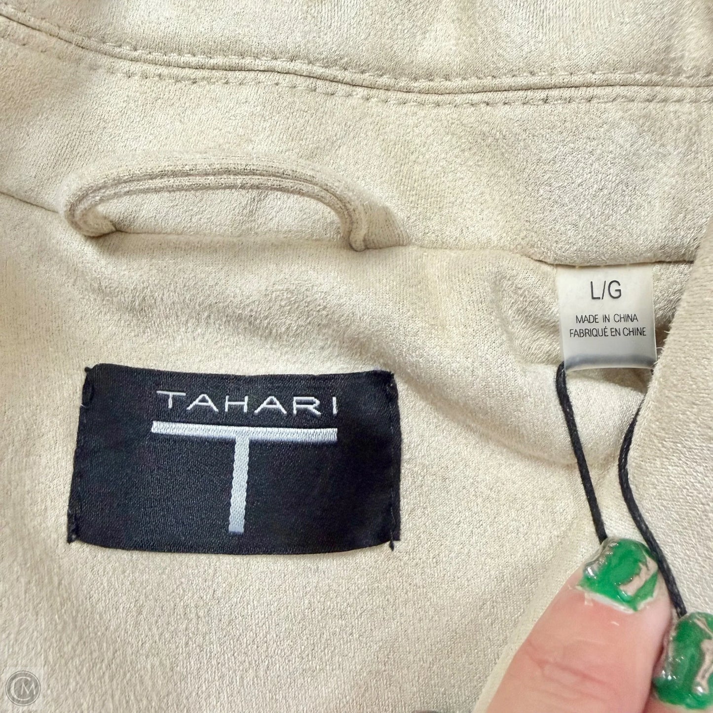 Jacket Other By T Tahari In Beige, Size: L