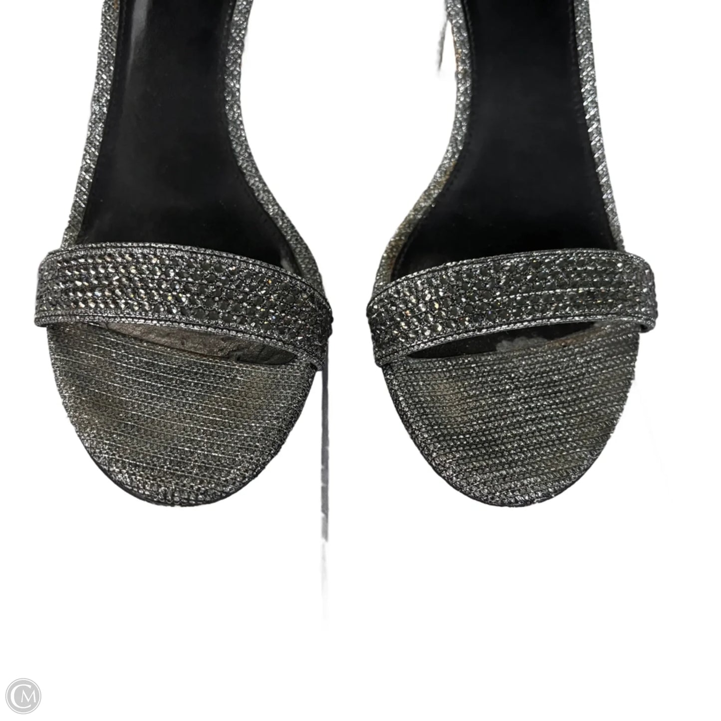 Sandals Heels Stiletto By Michael By Michael Kors In Silver, Size: 8.5