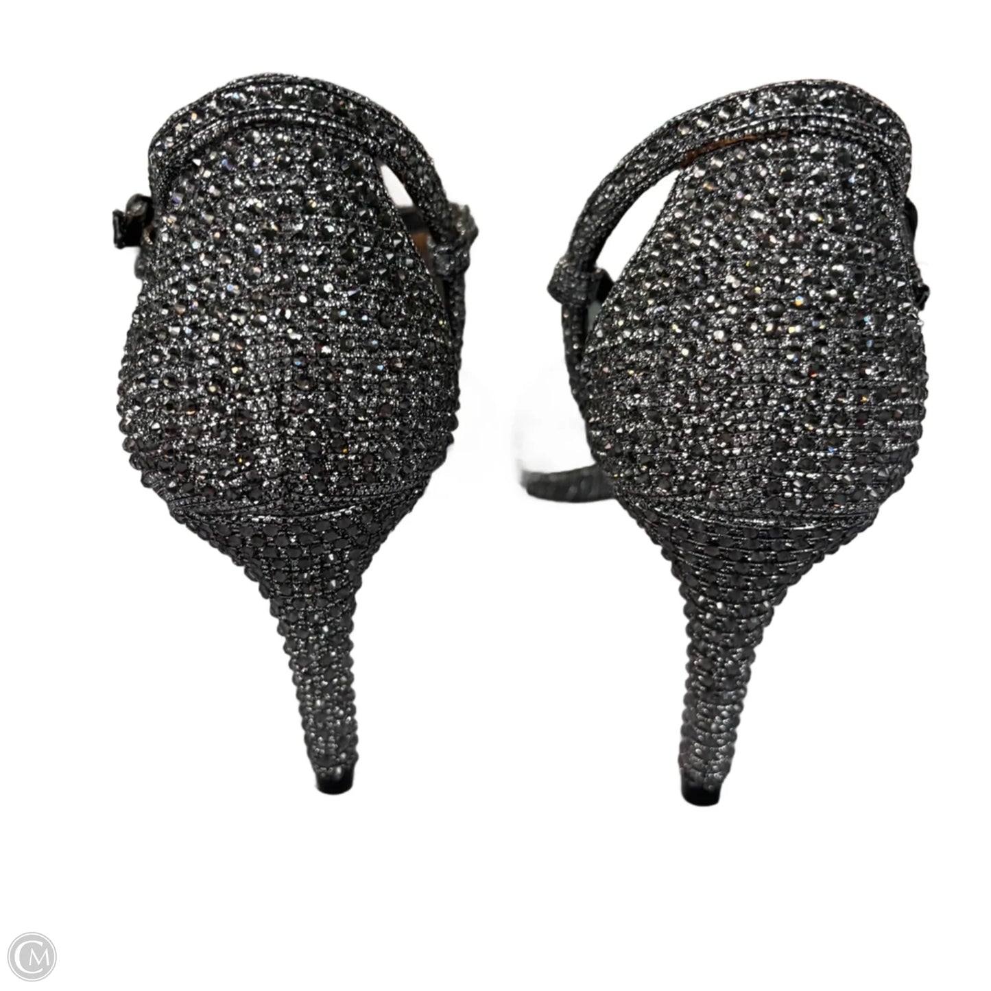 Sandals Heels Stiletto By Michael By Michael Kors In Silver, Size: 8.5